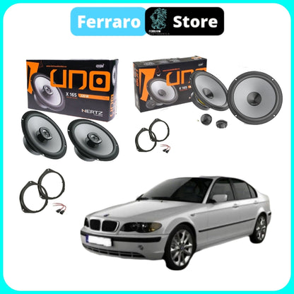 Kit 6 Casse per BMW Serie 3 E46 - Altoparlanti, Hertz Dieci, Anteriori/Posteriori