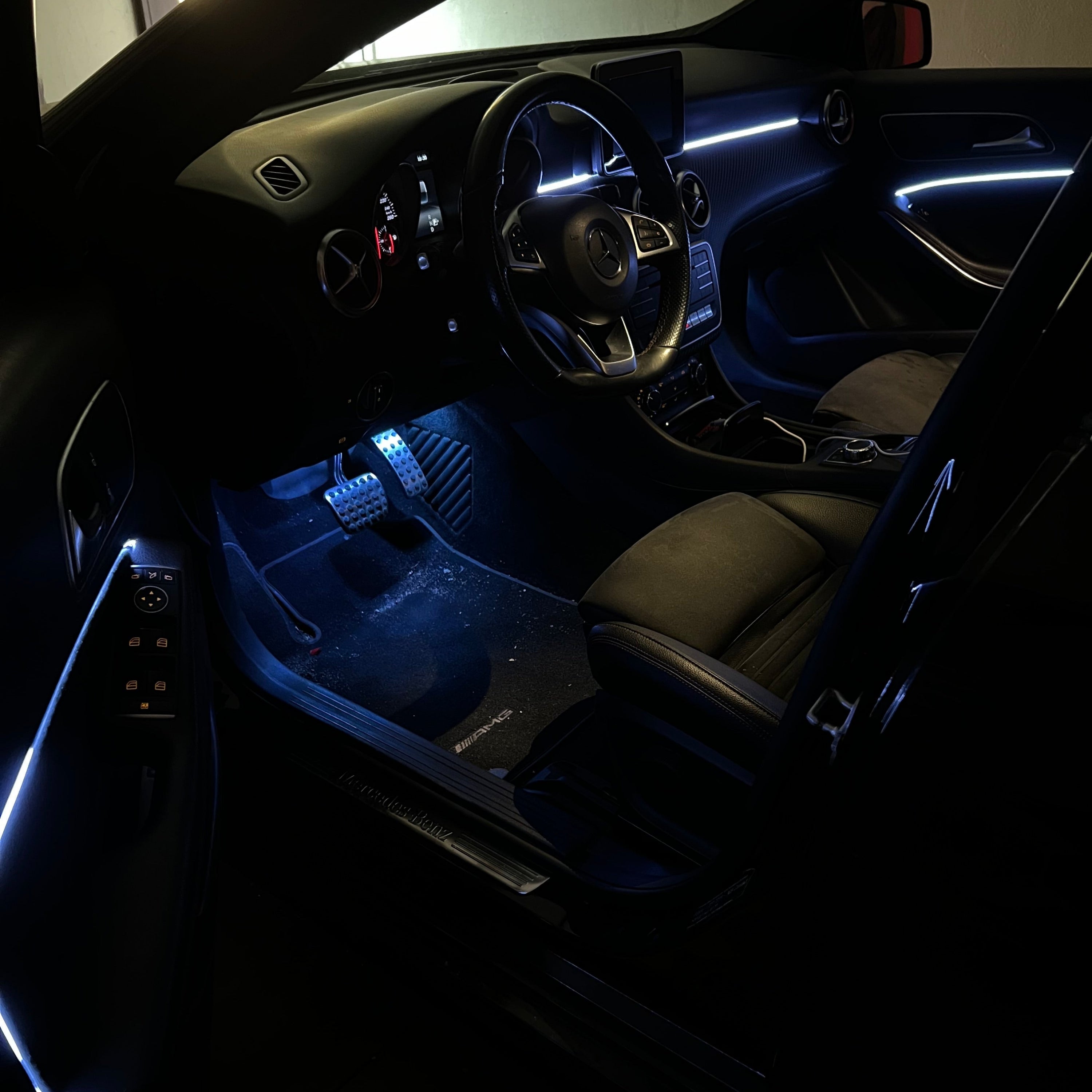 Ambient Light dedicato per Mercedes Classe A, Luci Ambiente con Comando da App, RGB Led Interior, Led Dinamico