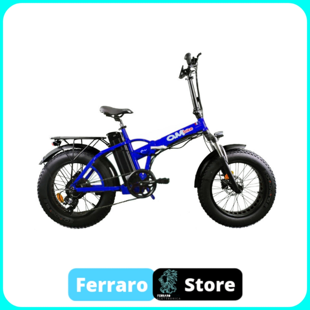 Bici Elettrica, OmBike Fat Bike, Pieghevole, 500w 16Ah