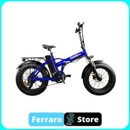 Bici Elettrica, OmBike Fat Bike, Pieghevole, 500w 16Ah