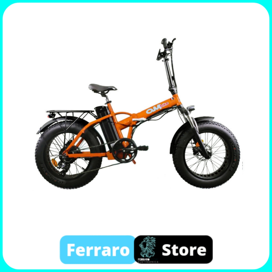 Bici Elettrica, OmBike Fat Bike, Pieghevole, 500w 16Ah