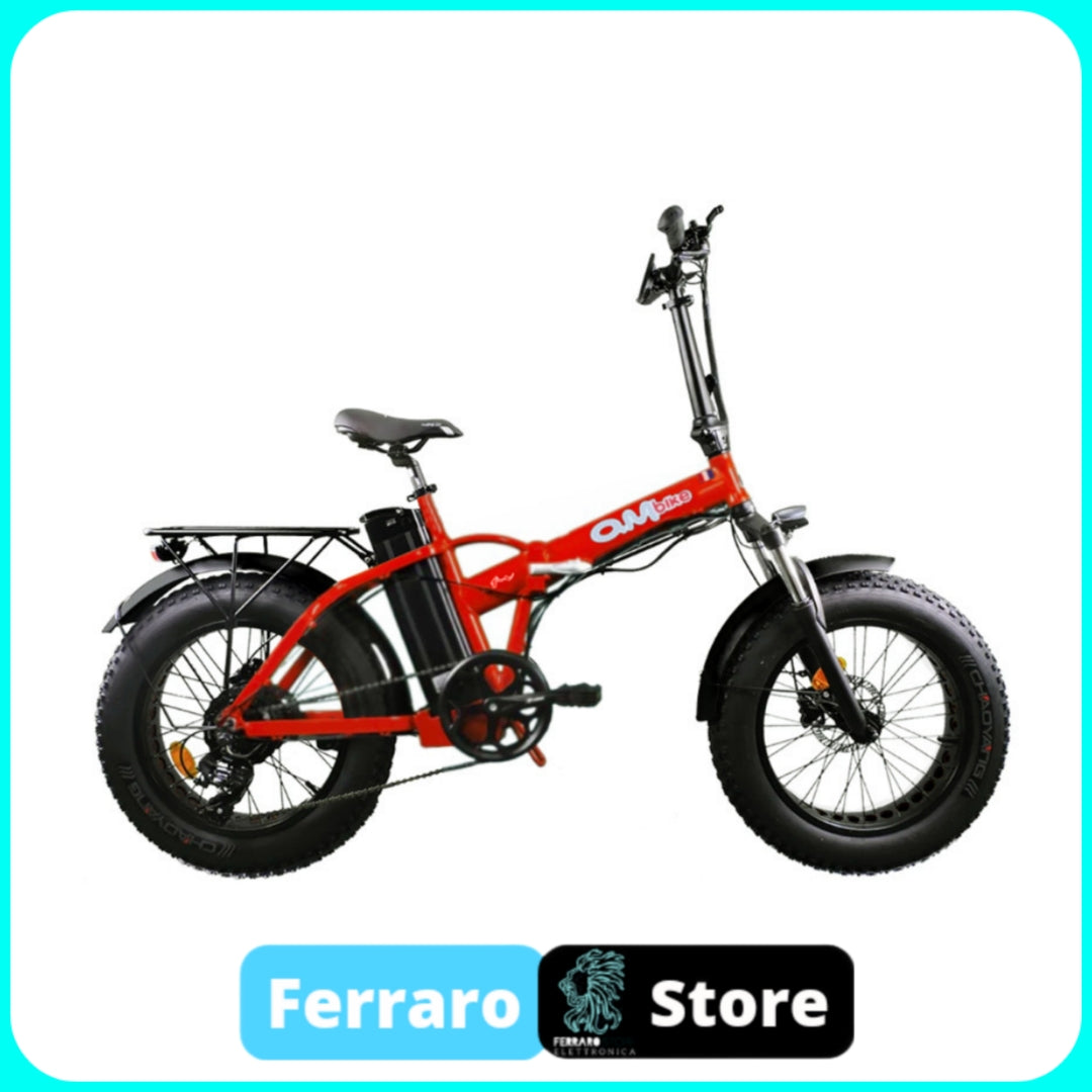 Bici Elettrica, OmBike Fat Bike, Pieghevole, 500w 16Ah