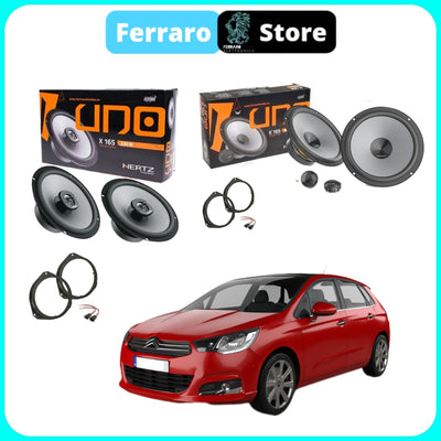 Kit 6 Casse per Citroen C4 [Dal 2013>] - Altoparlanti, Hertz Dieci, Anteriori/Posteriori
