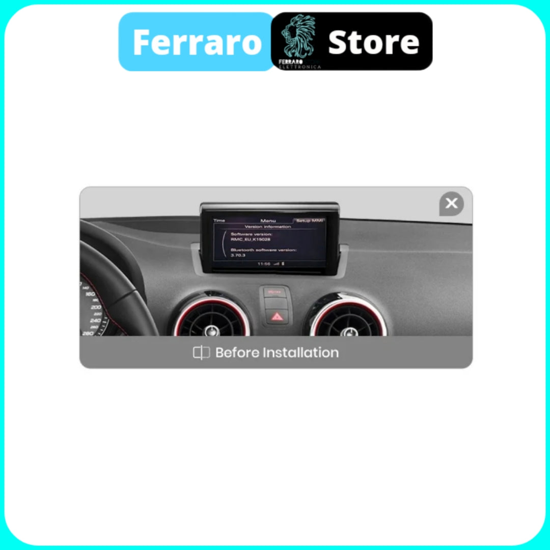 Autoradio per Audi A1 [2013 - 2018] - 2GB/32GB, Sistema auto Intelligente, 2Din 10.25"Pollici, GPS, Navigatore, Wifi