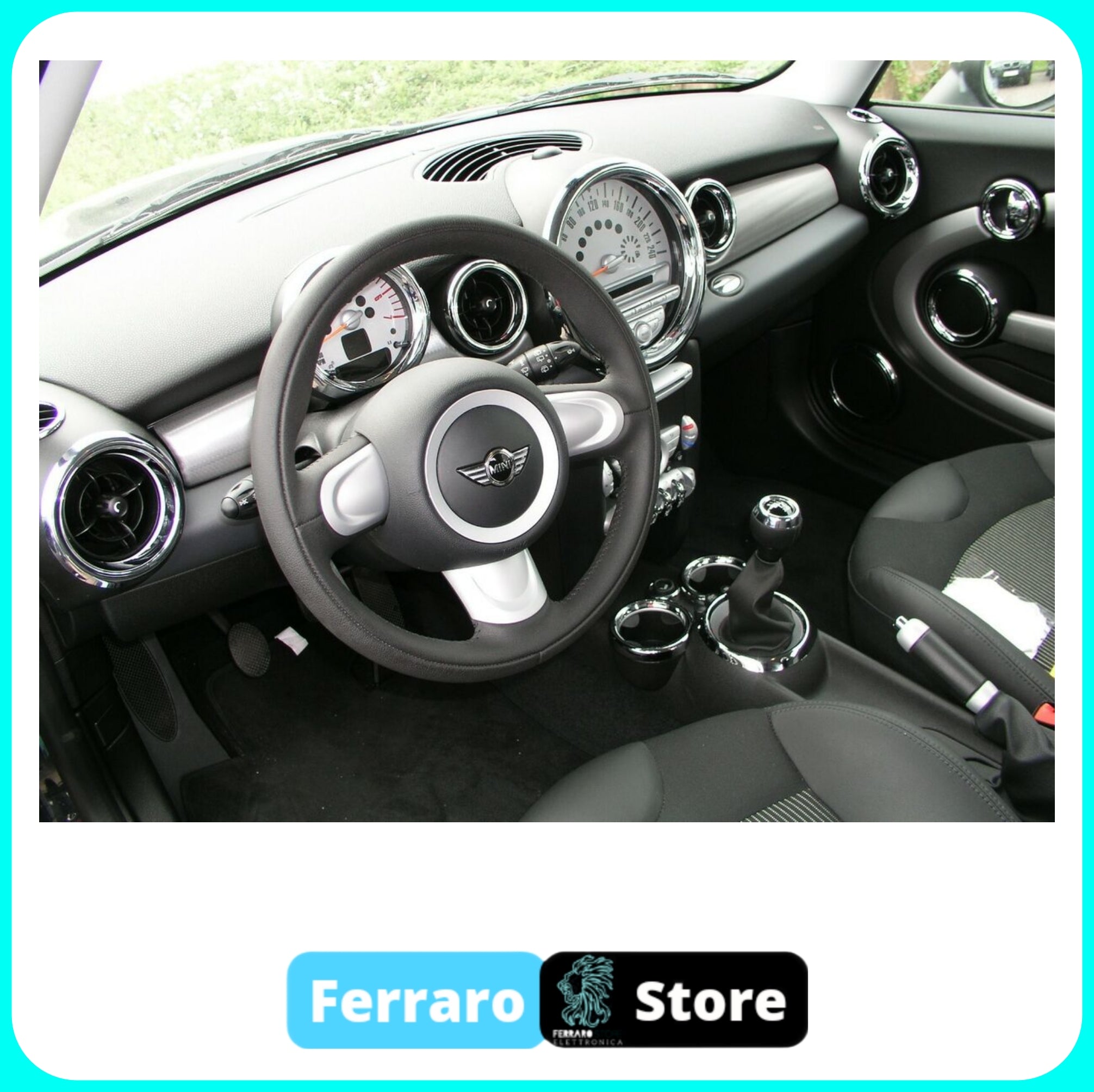 Autoradio per BMW Mini Cooper R55/R56/R57 [2005-2010] - 4GB/8GB, 2Din 7"Pollici Android, GPS, Bluetooth, Radio, Navigatore, Wifi + 4G, PlayStore