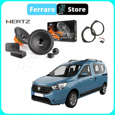 Kit 4 Casse per Dacia Dokker [Dal 2012>] - Altoparlanti, Hertz Dieci, Anteriori
