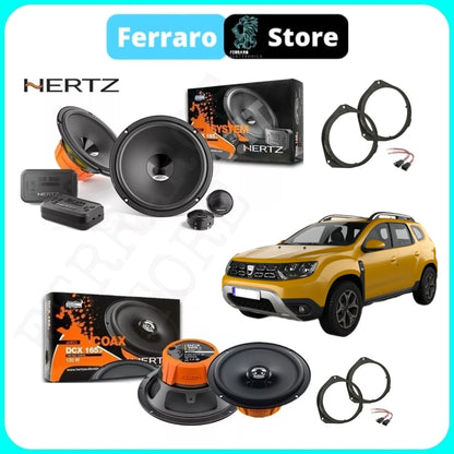 Kit 6 Casse per Dacia Duster [Dal 2017>] - Altoparlanti, Hertz Dieci, Anteriori/Posteriori