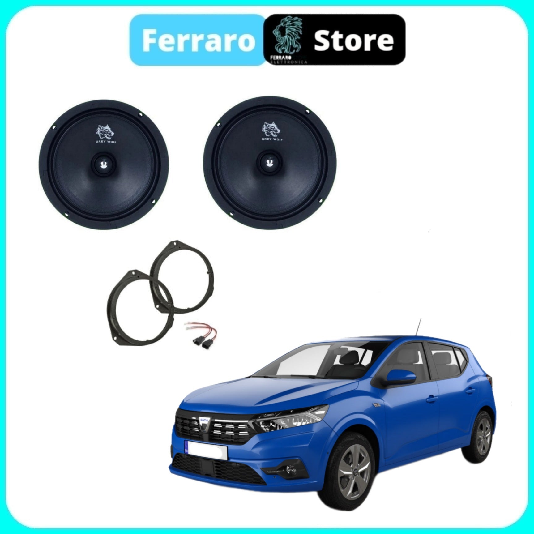 Kit 2 Casse per Dacia Sandero [Dal 2021>] - Altoparlanti, Anteriori