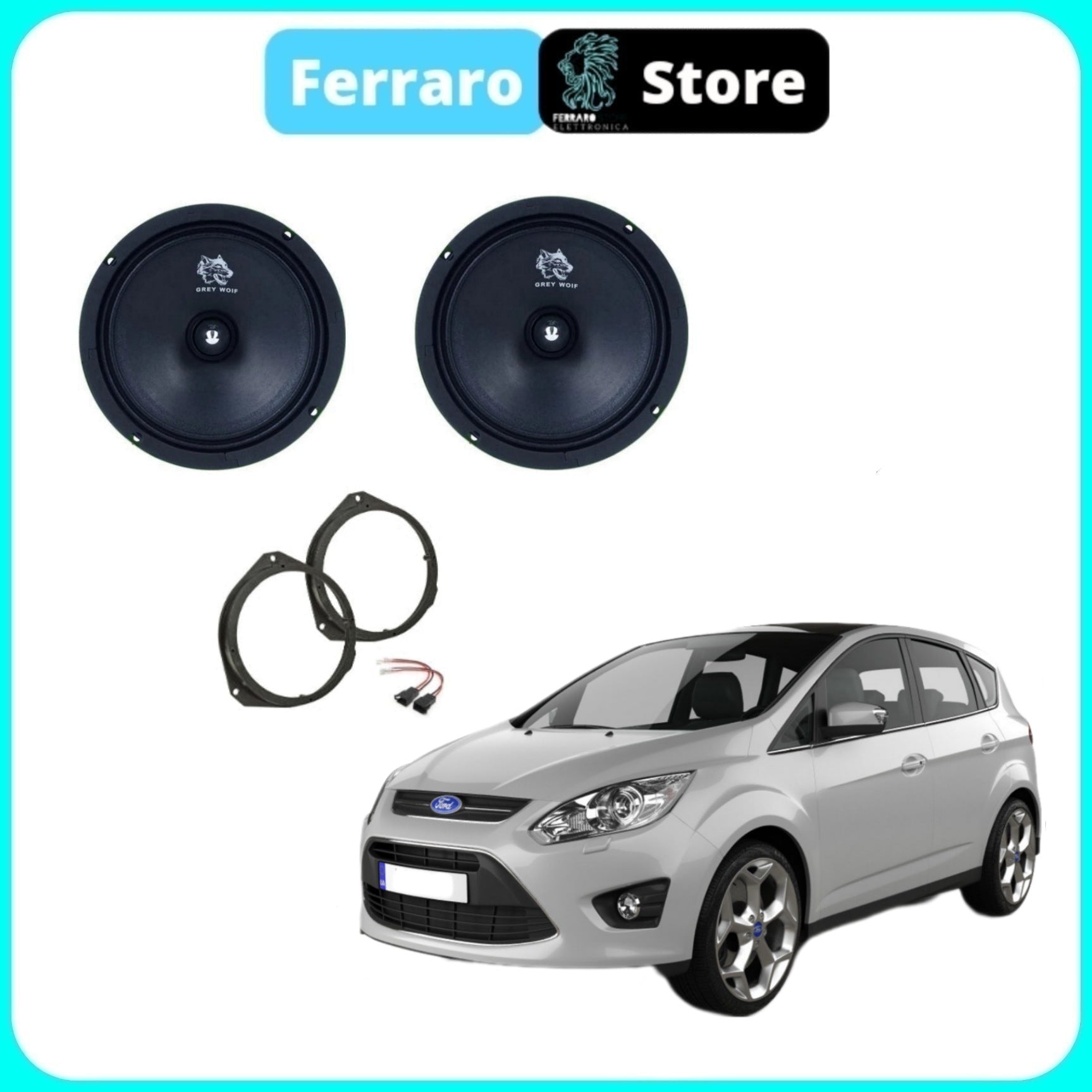 Kit 2 Casse per Ford C-Max [Dal 2011>] - Altoparlanti, Anteriori