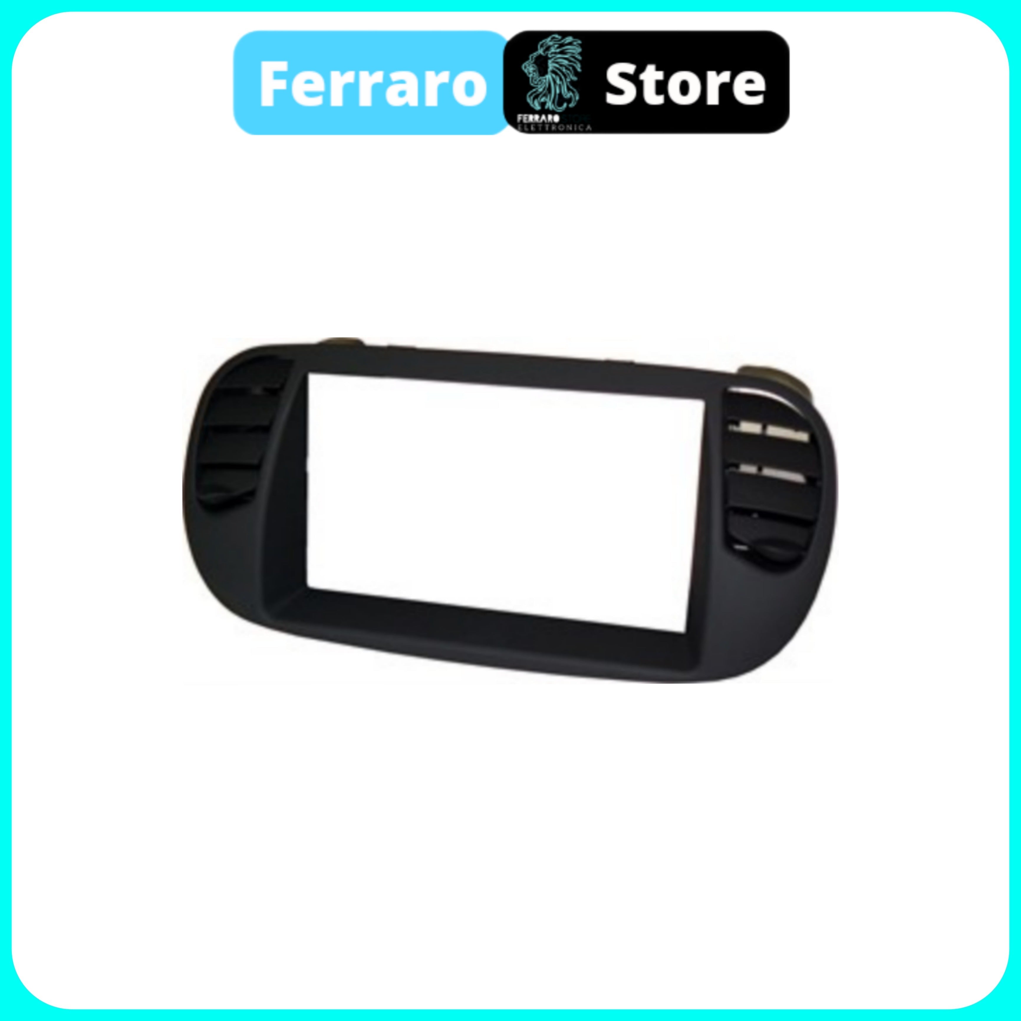 Mascherina Autoradio, 2DIN, Fiat 500s, dal 2007-2015