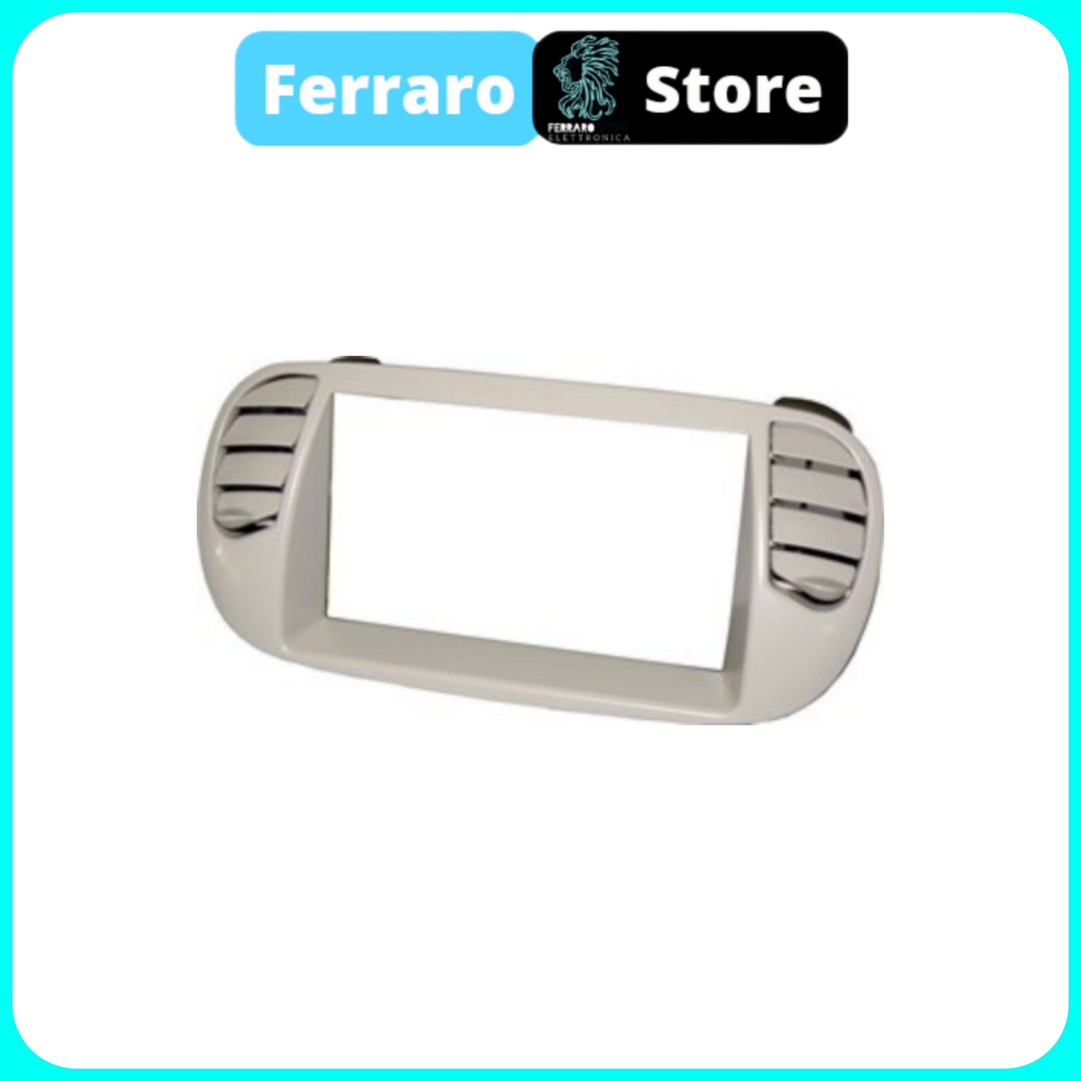 Mascherina Autoradio, 2DIN, Fiat 500s, dal 2007-2015