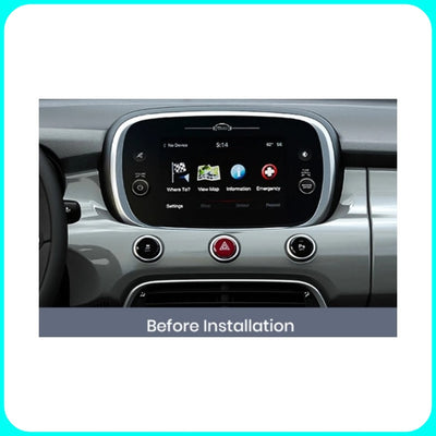 Kit Montaggio Autoradio 9"Pollici Fiat 500x (2014-2022) Mascherina, Cablaggio Autoradio Android