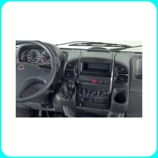 Car Radio Panel, 1 Iso with Drawer, Fiat Ducato, from 2006, Anthracite