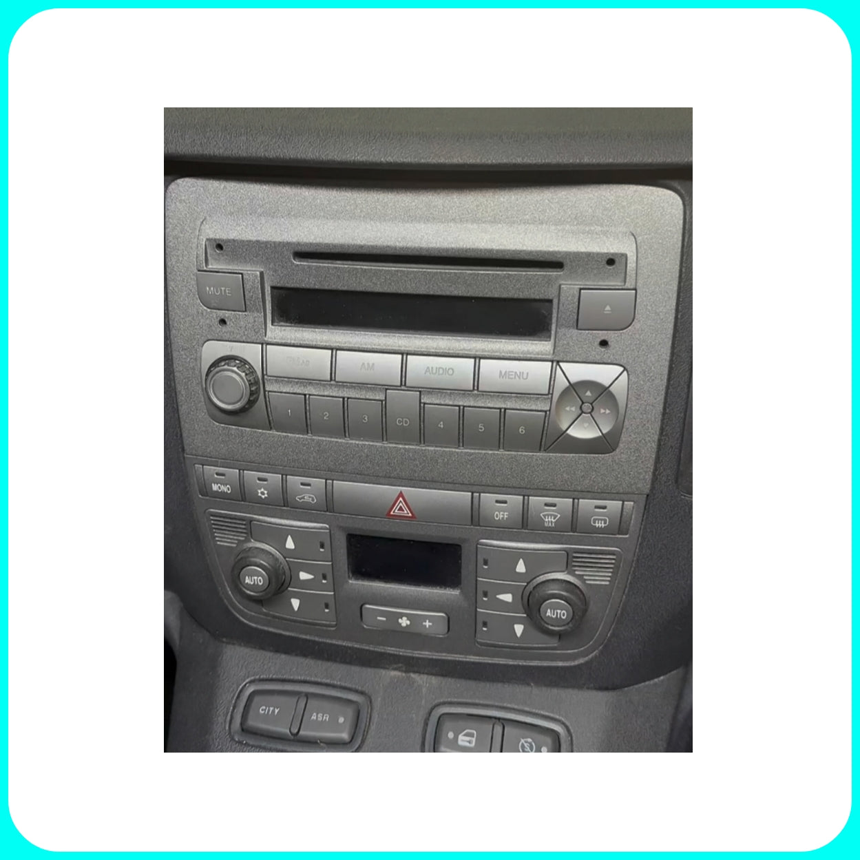 Car Radio Panel Kit, 1DIN, Lancia Musa, from 2009 onwards