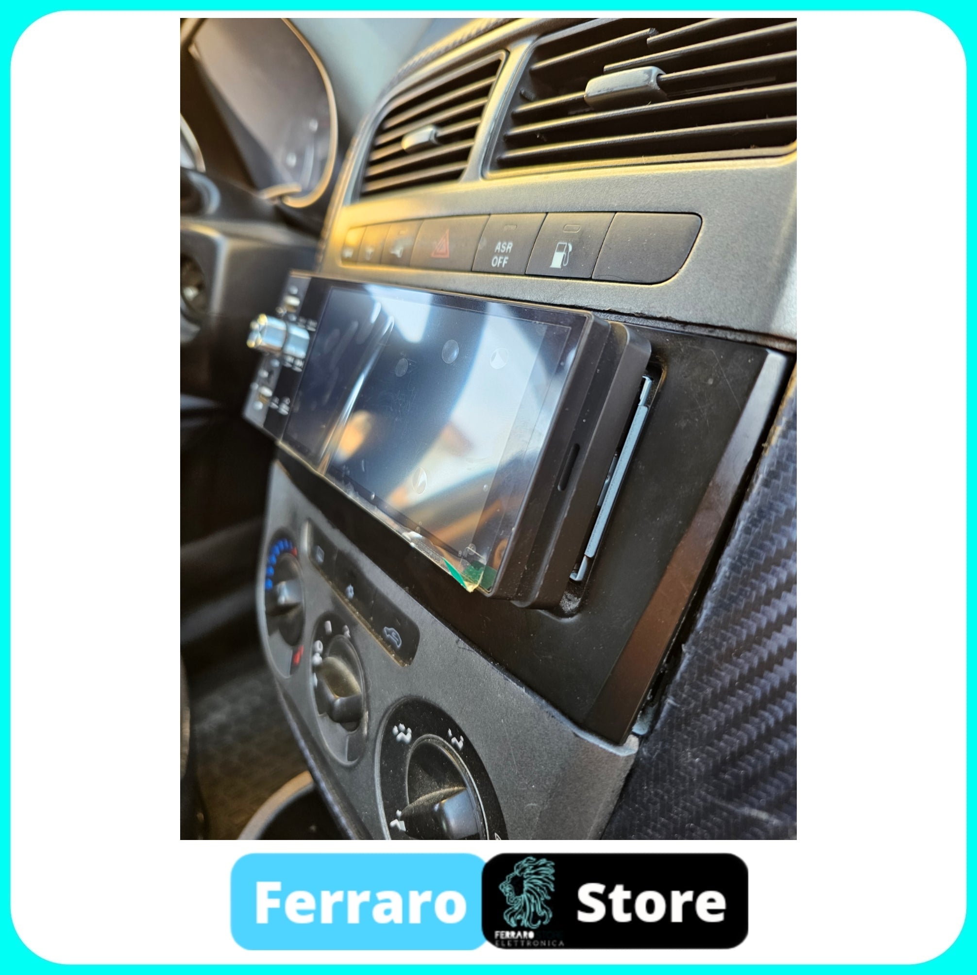 Autoradio per Fiat Grande Punto [2007 - 2012] - 1Din, Schermo 5.5"Pollici, Bluetooth, Radio, USB, CarPlay & Android Auto Cablato