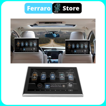 Monitor Poggiatesta per Auto - 10"Pollici, con Sistema Operativo Android, HD, 2/32GB, Supporto, Accessori