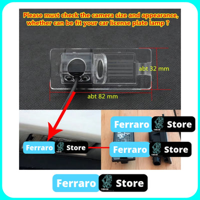 Telecamera Posteriore per Renault/Dacia Megane-Trafic (Compatibilità in Descrizione) AHD 1920x1080, 170° Gradi