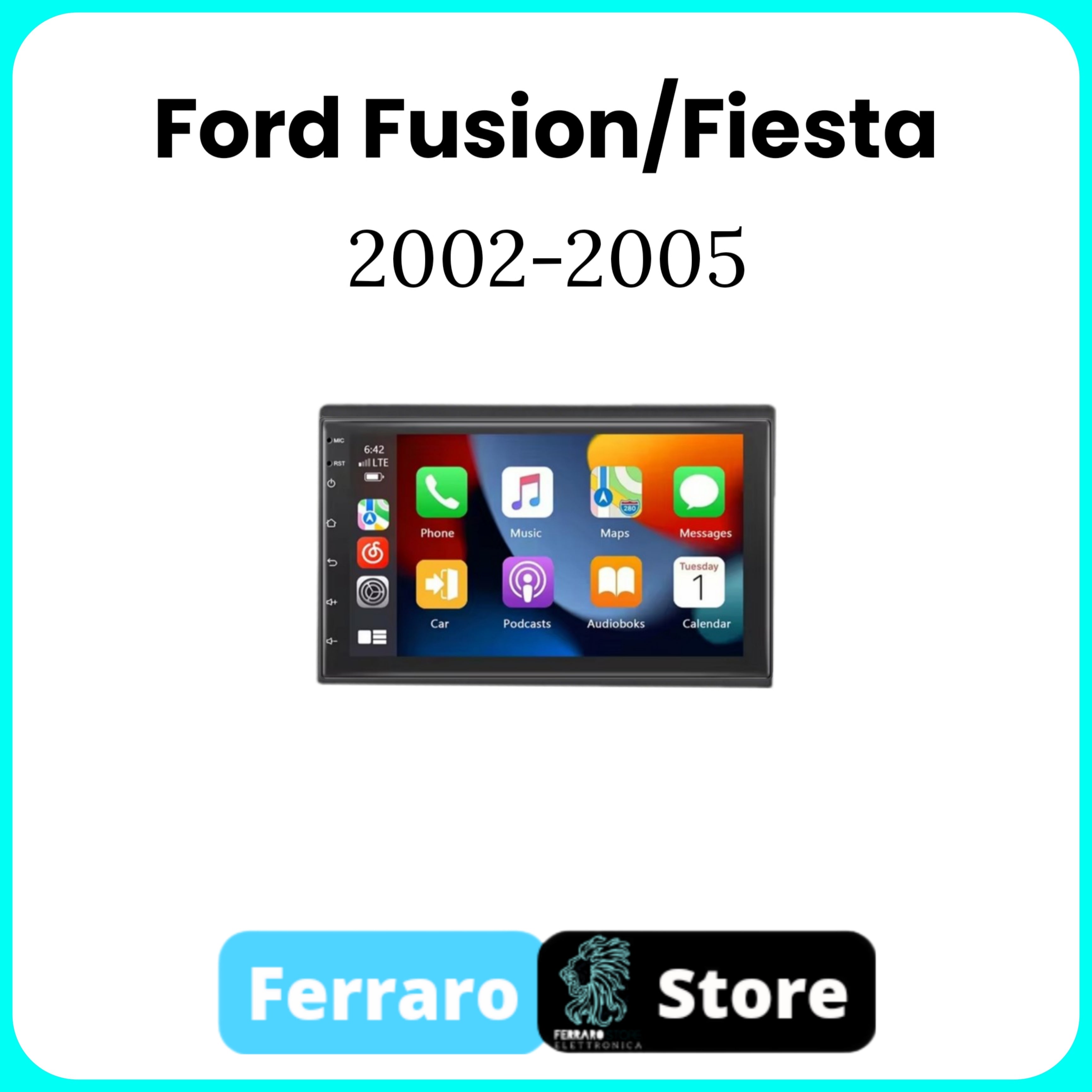 Car Radio for FORD FIESTA/FUSION [2002/2005] - 2GB/4GB/6GB, 2Din 7"Inch Android, GPS, Bluetooth, Radio, Navigator, Wifi, PlayStore