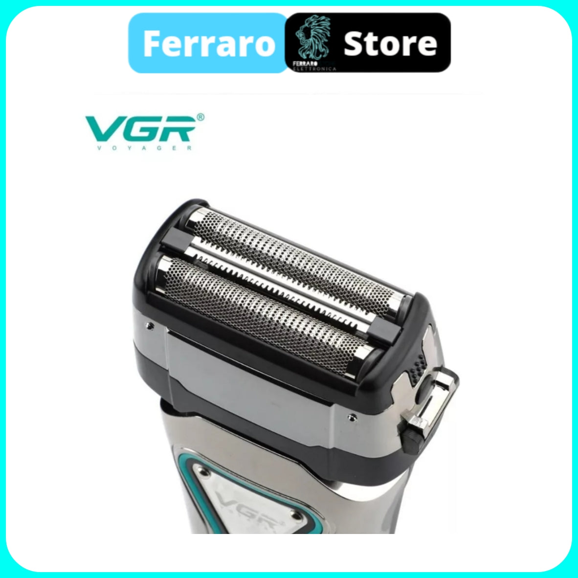 VGR Rasoio Elettrico Professionale - A Batteria Ricaricabile Barba Capelli V-333