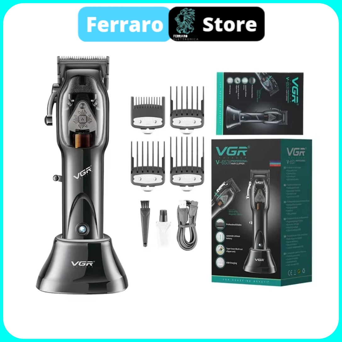 VGR Rasoio Capelli - a Batteria, Attrezzatura Barberia, Professionale, Ricaricabile V-653