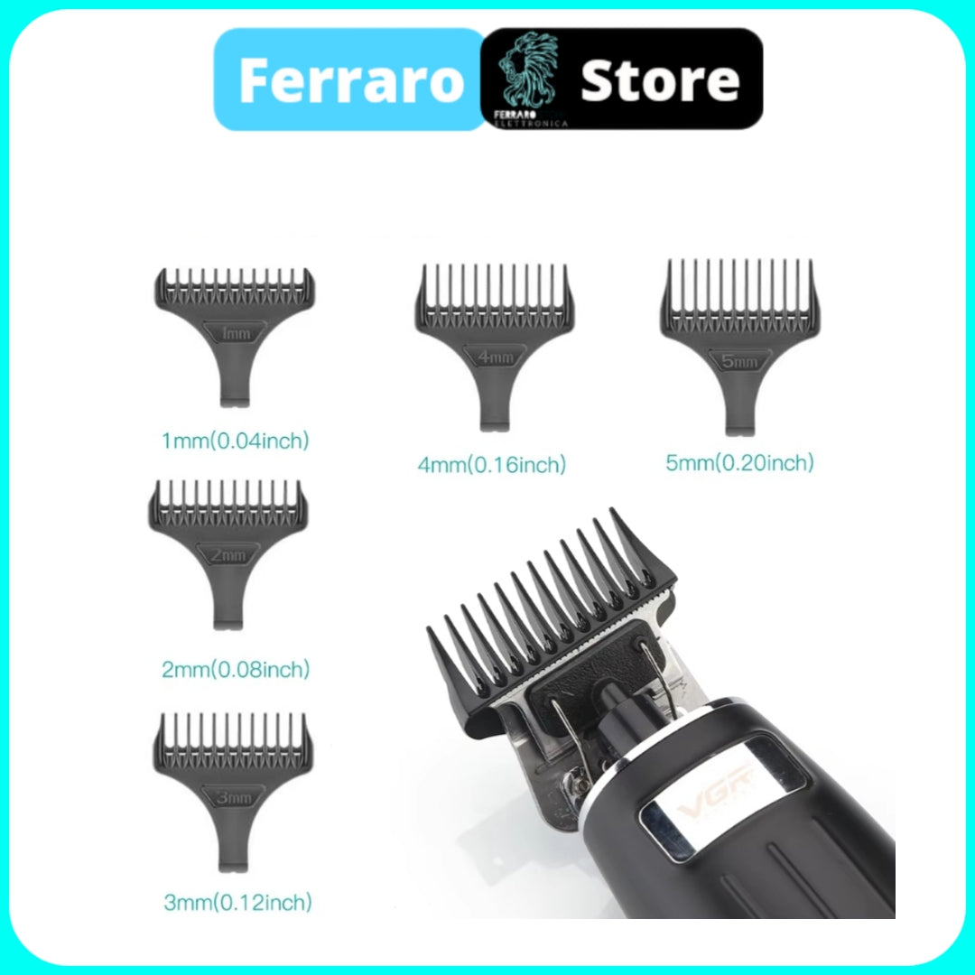 VGR Rasoio Capelli - Rifinitore, Barba, Batteria, Lama da 0mm V-192