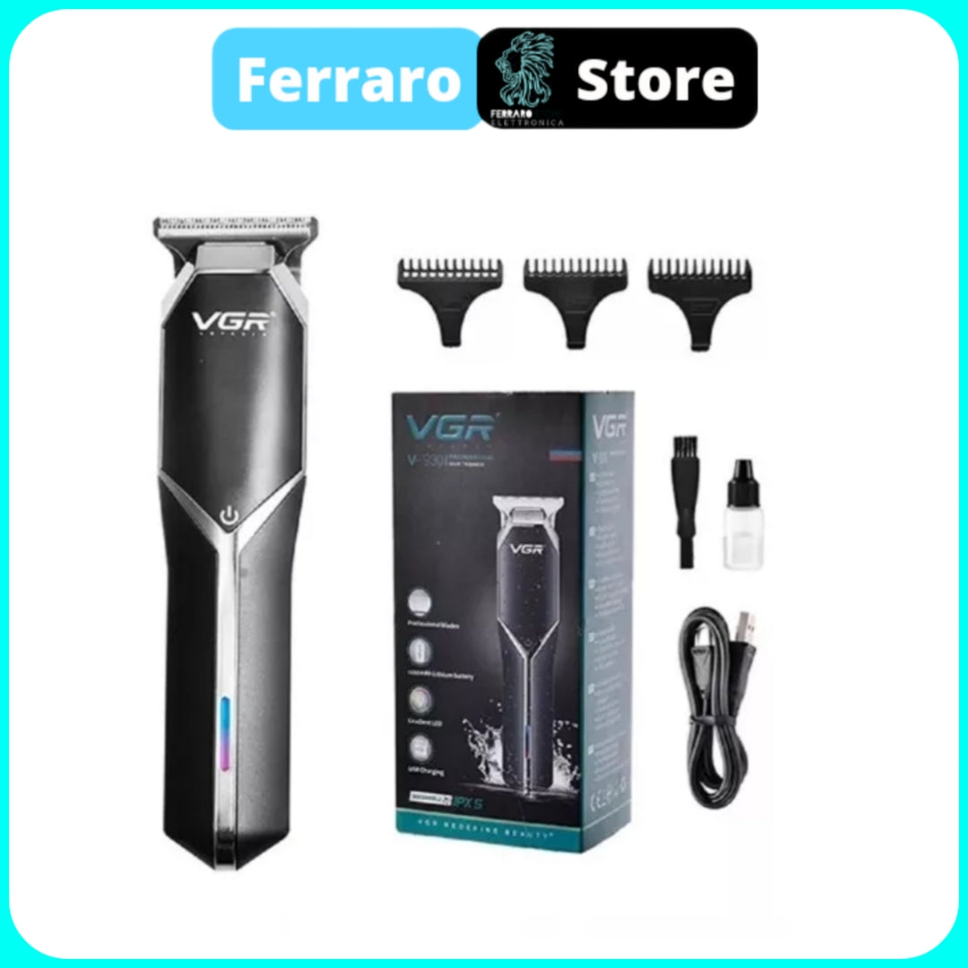 VGR Taglia Barba - Trimmer, Professionale, Ricaricabile, USB, Impermeabile V-930