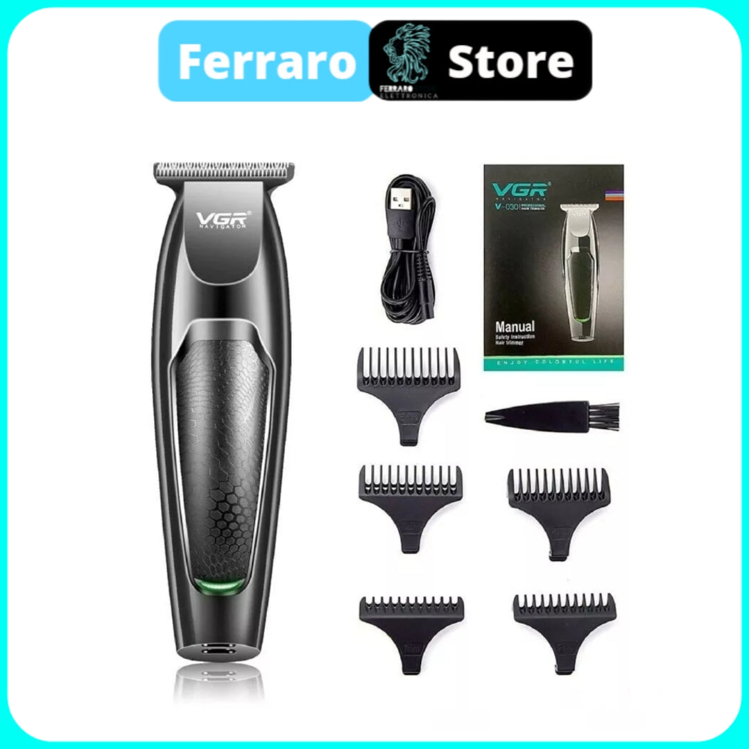 VGR Regola Barba - Trimmer, Professionale, USB, Senza Filo, VGR V-030