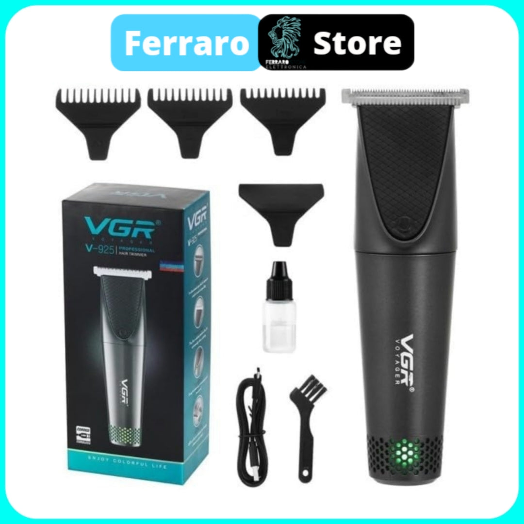 VGR Rasoio Capelli - Barba Elettronico, Senza Fili, USB, Ricaricabile V-925