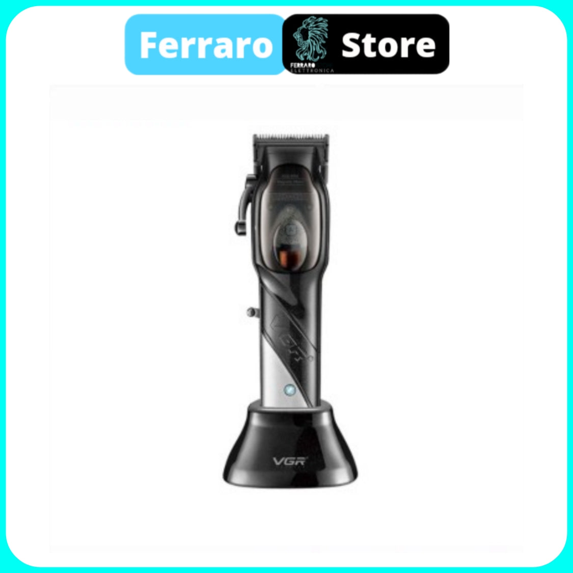 VGR Rasoio Capelli - Professionale, Cordless, USB, Ricaricabile, Rivestimento in DLC V-002