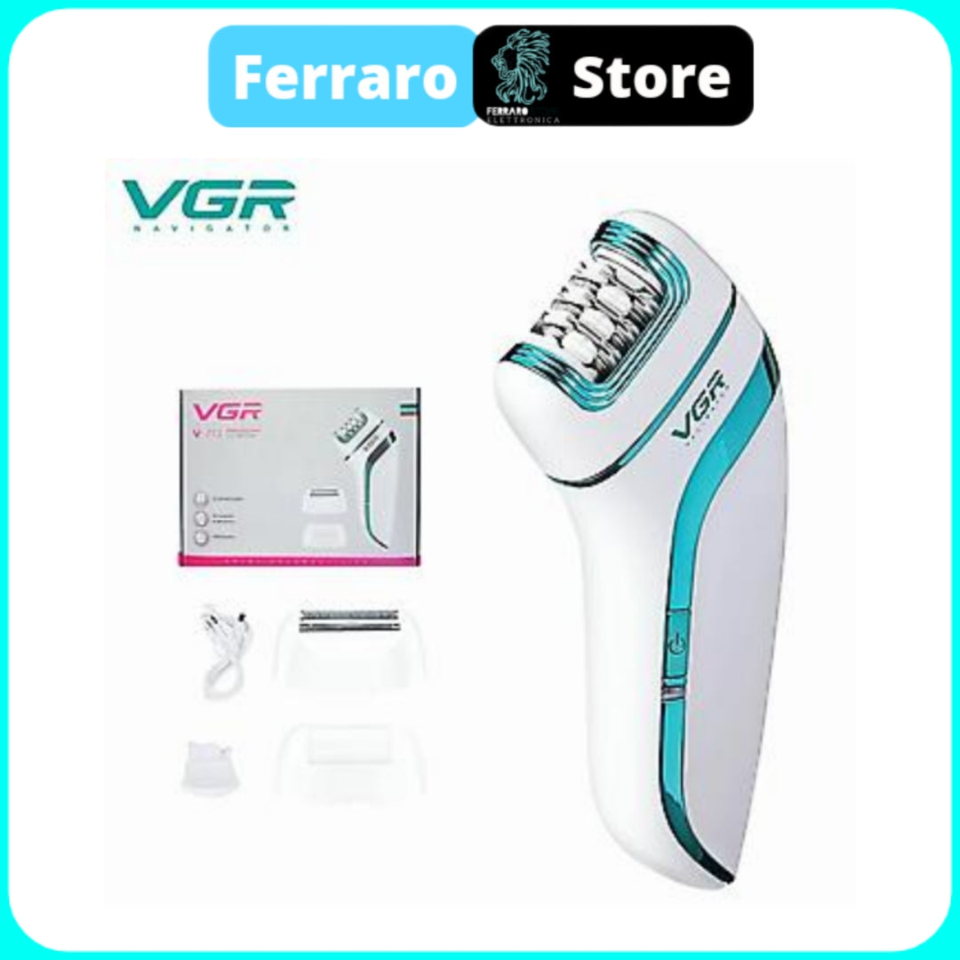 VGR Epilatore 3 in 1 - Ricaricabile, Rimozione Peli, Gambe e Corpo, V-713