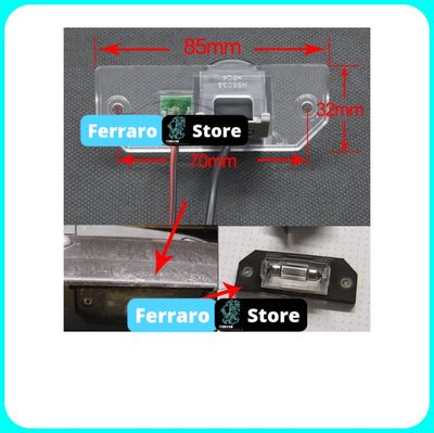 Telecamera Posteriore per Ford C-Max, Focus (Compatibilità in Descrizione) AHD 1920x1080, 170° Gradi