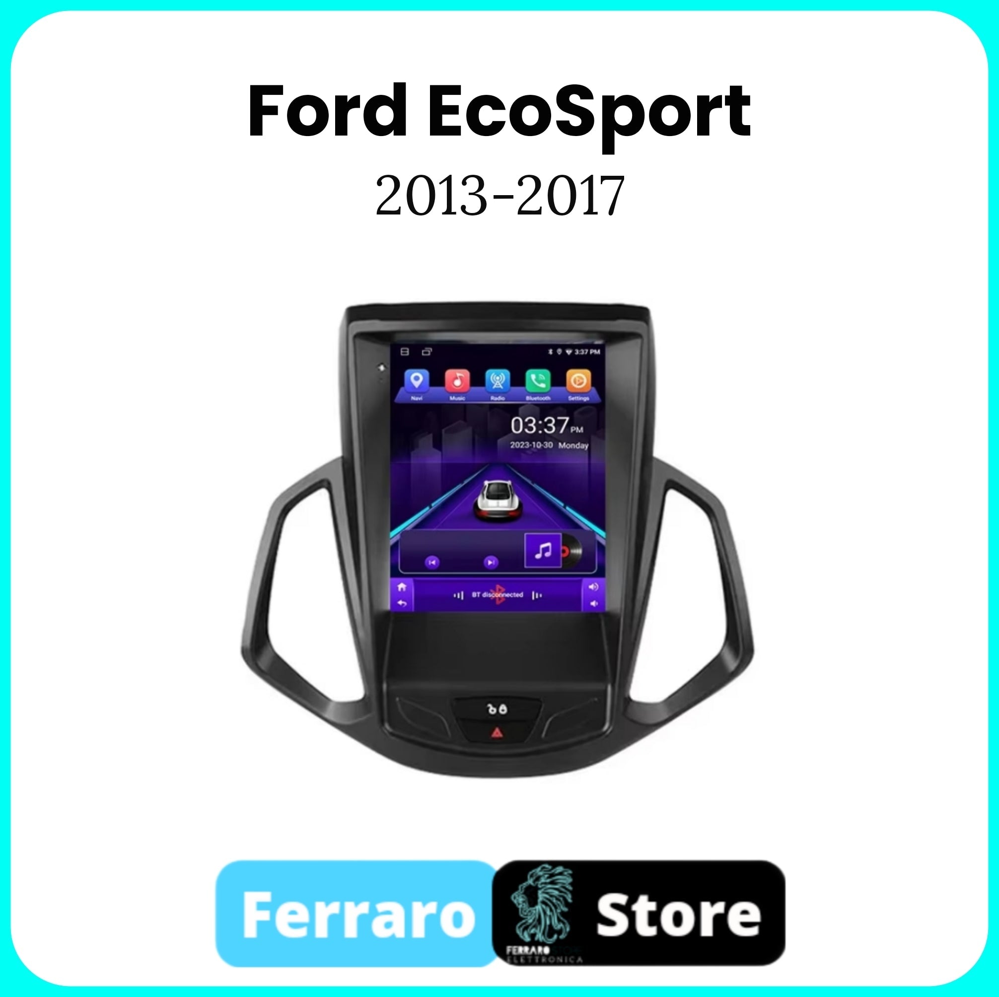 Autoradio per Ford EcoSport [2013-2017] - 4/64GB Android, Radio RDS, GPS, Wifi, Bluetooth, CarPlay e Android Auto