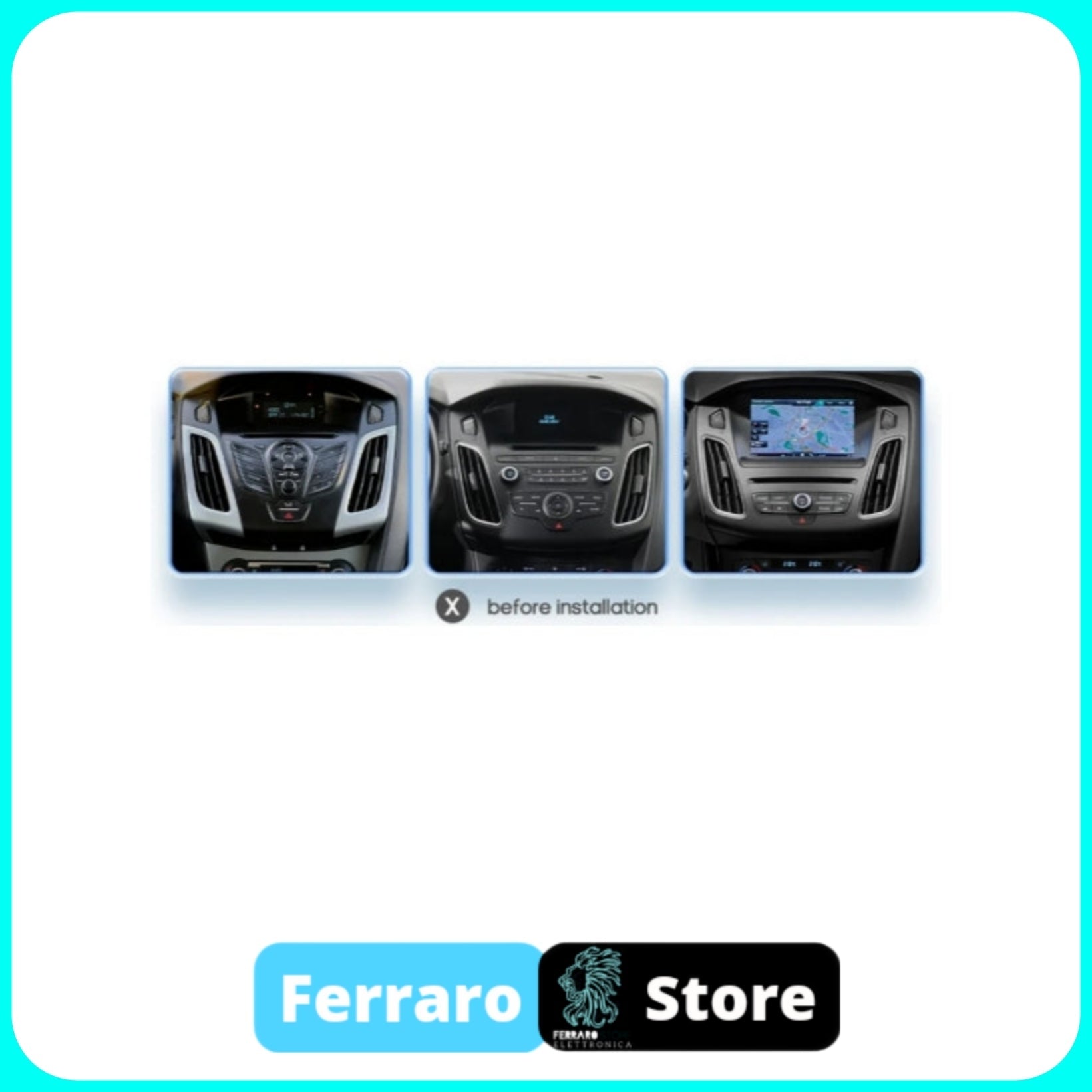 Autoradio per Ford Focus 3 [2011 - 2019] - 2GB/4GB/6GB/8GB Autoradio con Sistema Intelligente, GPS, Navigatore, 2Din 9"Pollici, Wifi