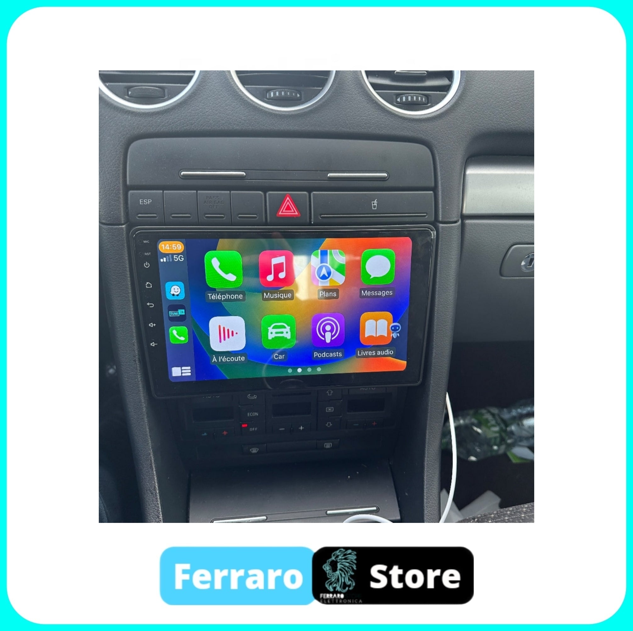 Autoradio per Audi A4 B6 9" | 2000-2009 | Android | Bluetooth | CarPlay | Android Auto | 2GB/4GB/6GB/8GB Ram