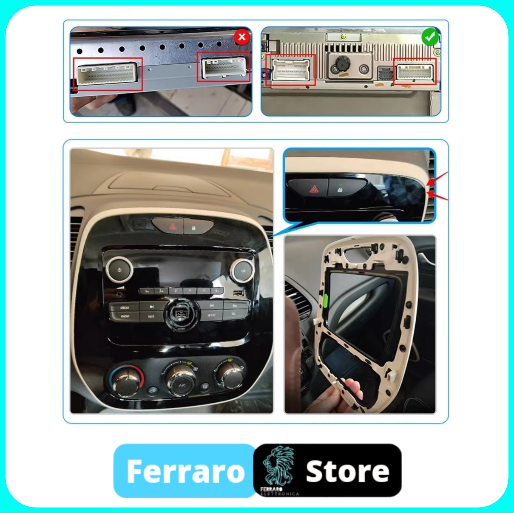 Autoradio per RENAULT CAPTUR [2013 - 2019] - 2GB/4GB/6GB/8GB Sistema auto Intelligente, 2Din 9"Pollici, GPS, Navigatore, Wifi