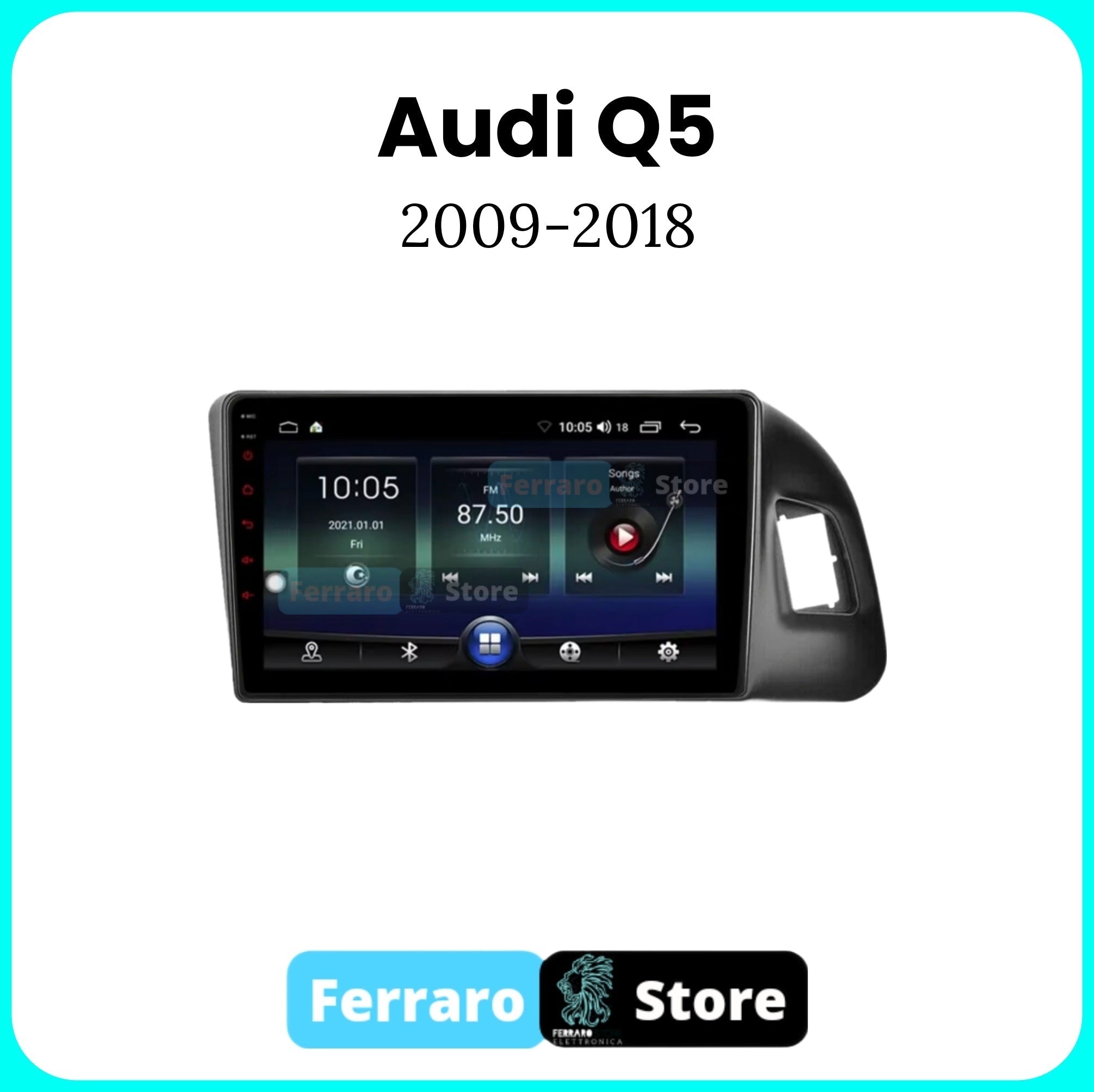 Autoradio per Audi Q5 9" | 2009-2018 | Android | Bluetooth | CarPlay | Android Auto | 2GB/4GB/6GB/8GB Ram