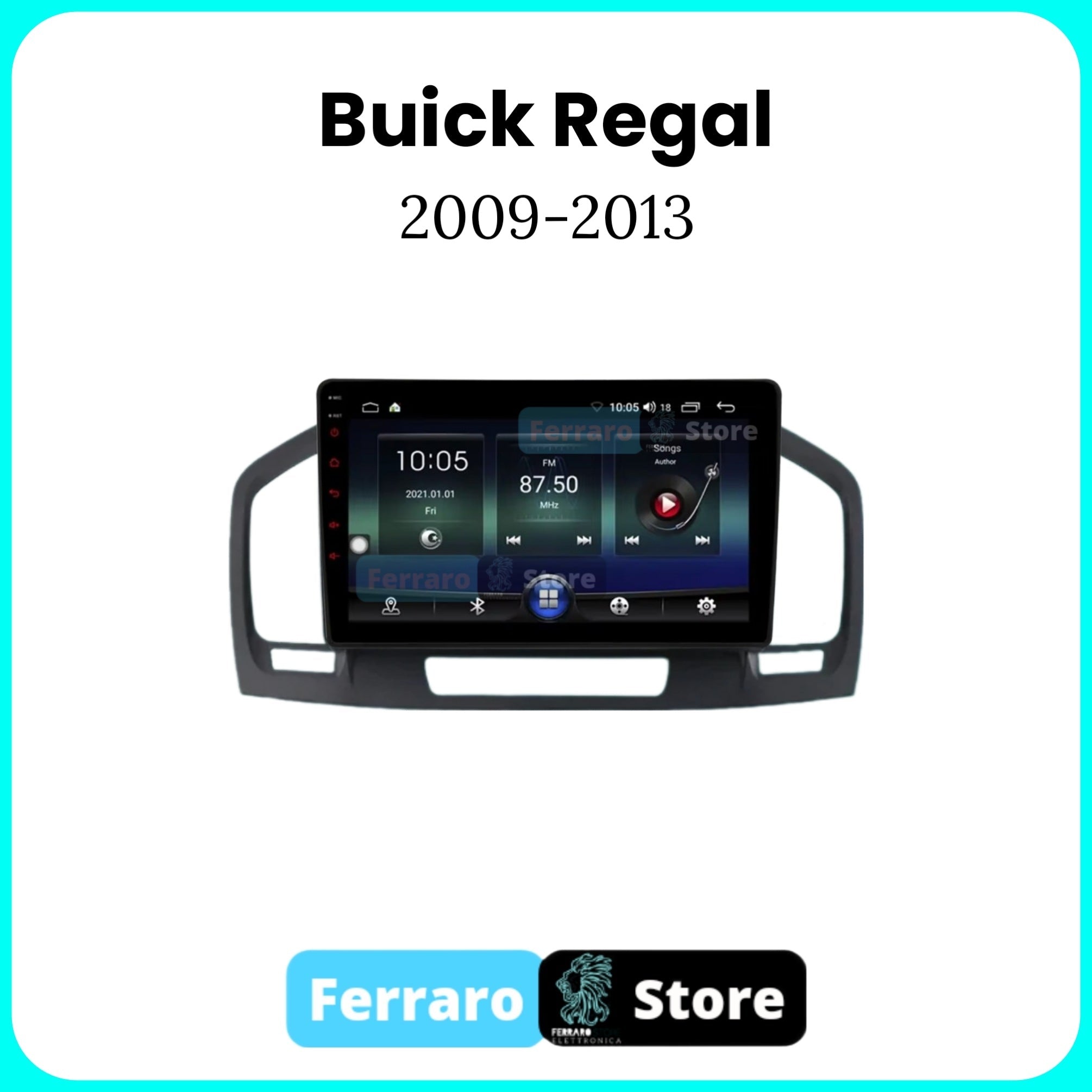 Autoradio per Buick Regal 9" | 2009-2013 | Android | Bluetooth | CarPlay | Android Auto | 2GB/4GB/6GB/8GB Ram