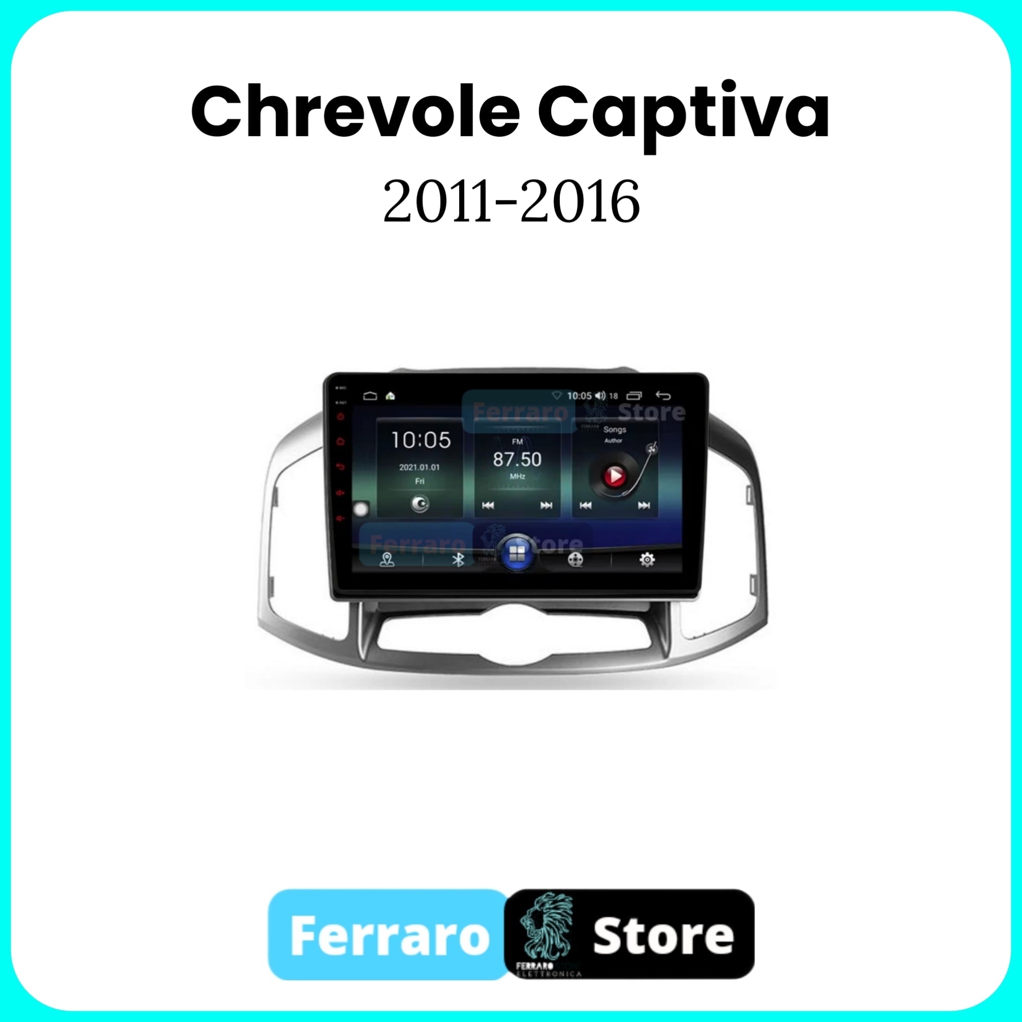 Autoradio per Chrevolet Captiva 10.1" | 2011 - 2016 | Android | Bluetooth | CarPlay | Android Auto | 2GB/4GB/8GB Ram