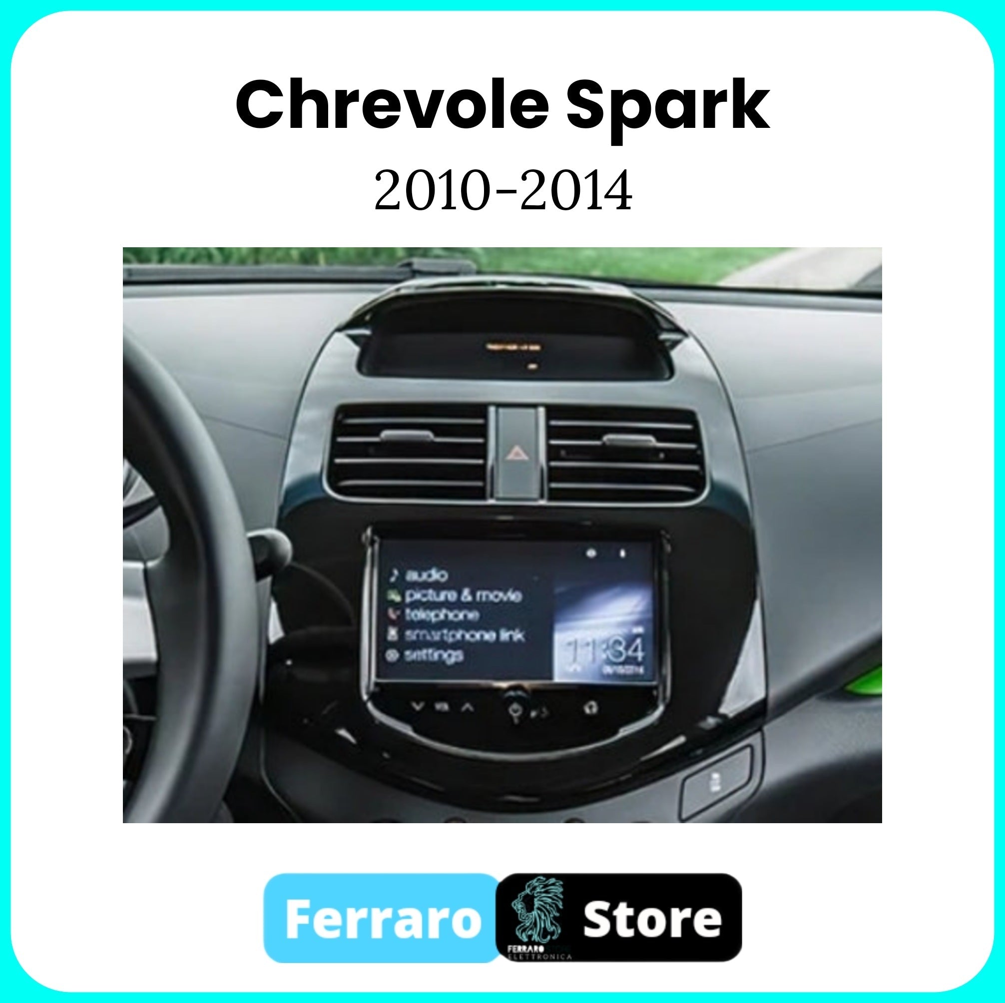 Autoradio per Chrevolet Spark 9" | 2010-2014 | Android | Bluetooth | CarPlay | Android Auto | 2GB/4GB/6GB/8GB Ram