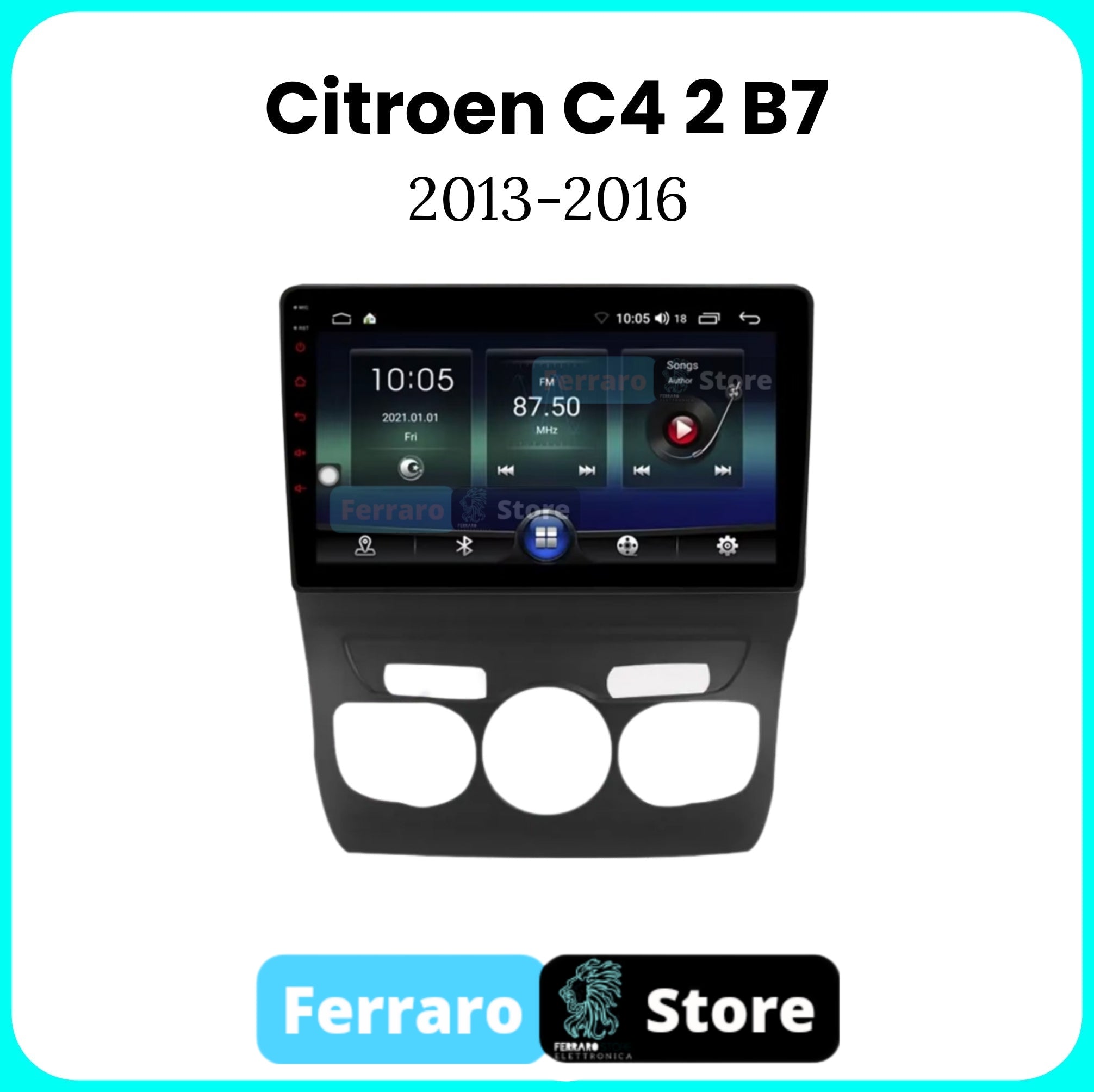 Car Radio for Citroen C4 2 B7 [2013- 2016] - 2GB/4GB, Intelligent Car System, 2Din 10.1" Inch, RDS Radio, GPS, Wifi