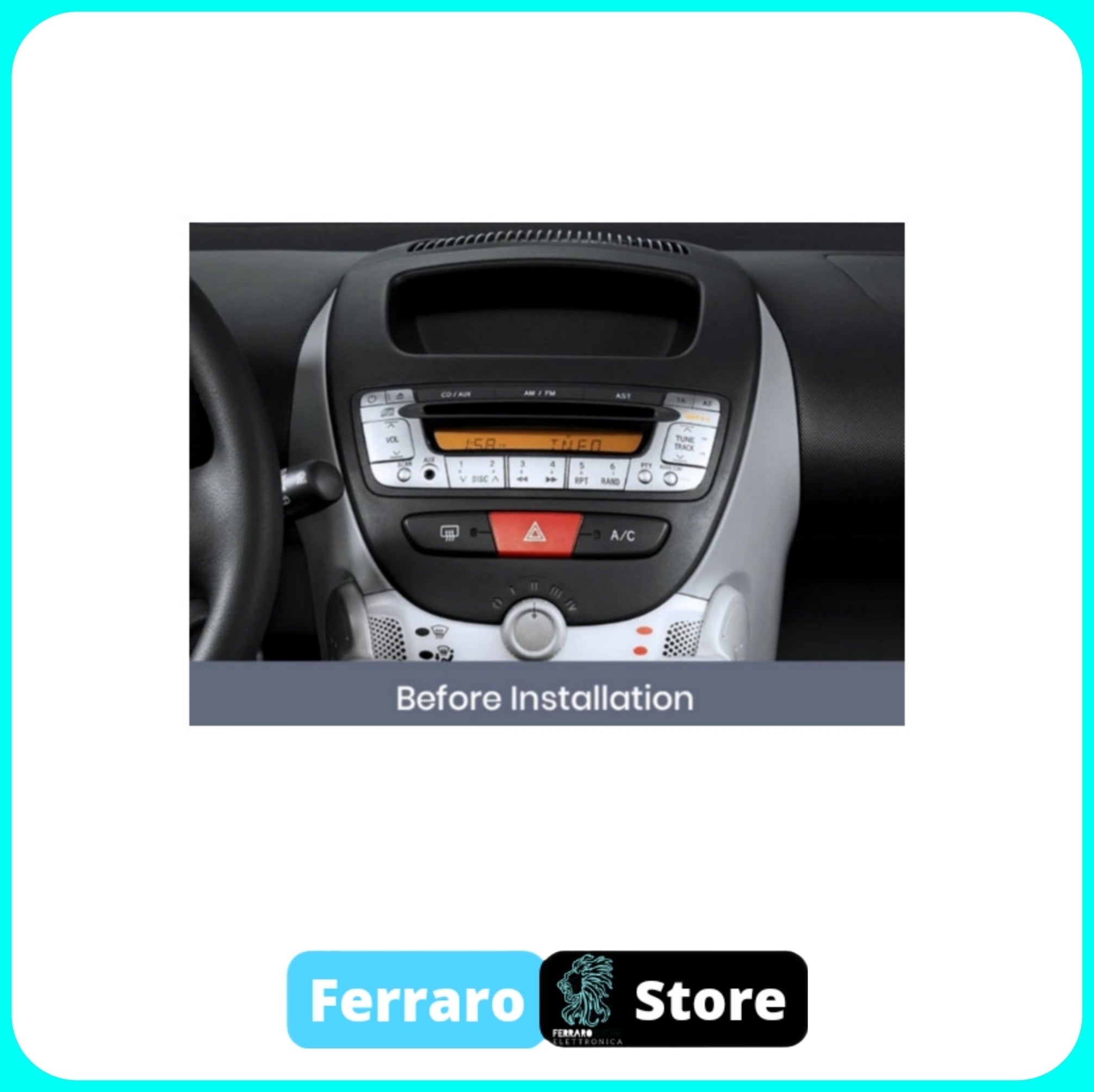 Autoradio per Citroen C1 7" | Toyota Aygo | Peugeot 107 | 2005-2014 | Android | Bluetooth | CarPlay | Android Auto | 2GB/4GB/6GB Ram