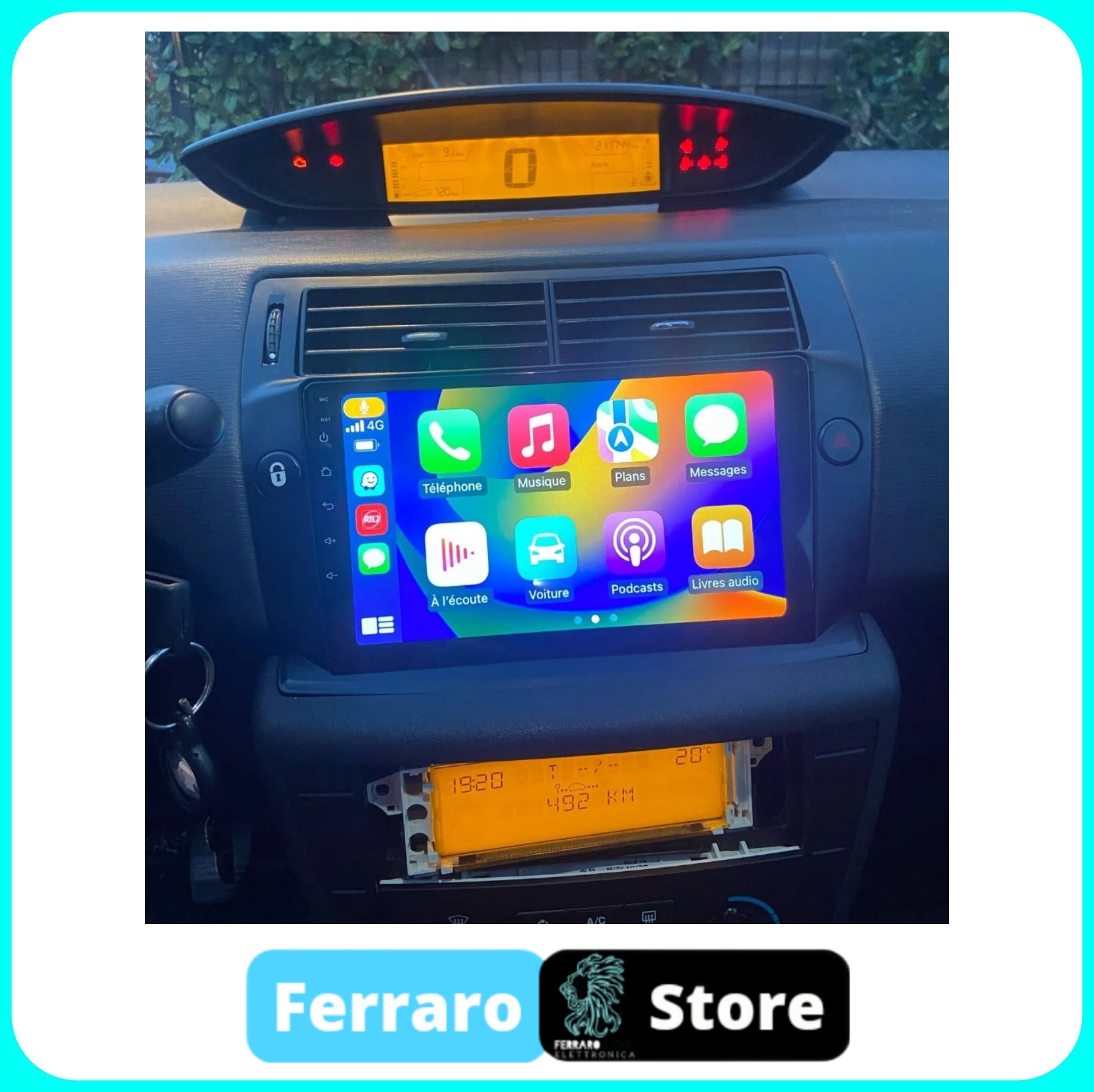 Autoradio per Citroen C4 9" | C-Triomphe | C-Quatre | 2004-2009 | Android | Bluetooth | CarPlay | Android Auto | 2GB/4GB/6GB/8GB Ram