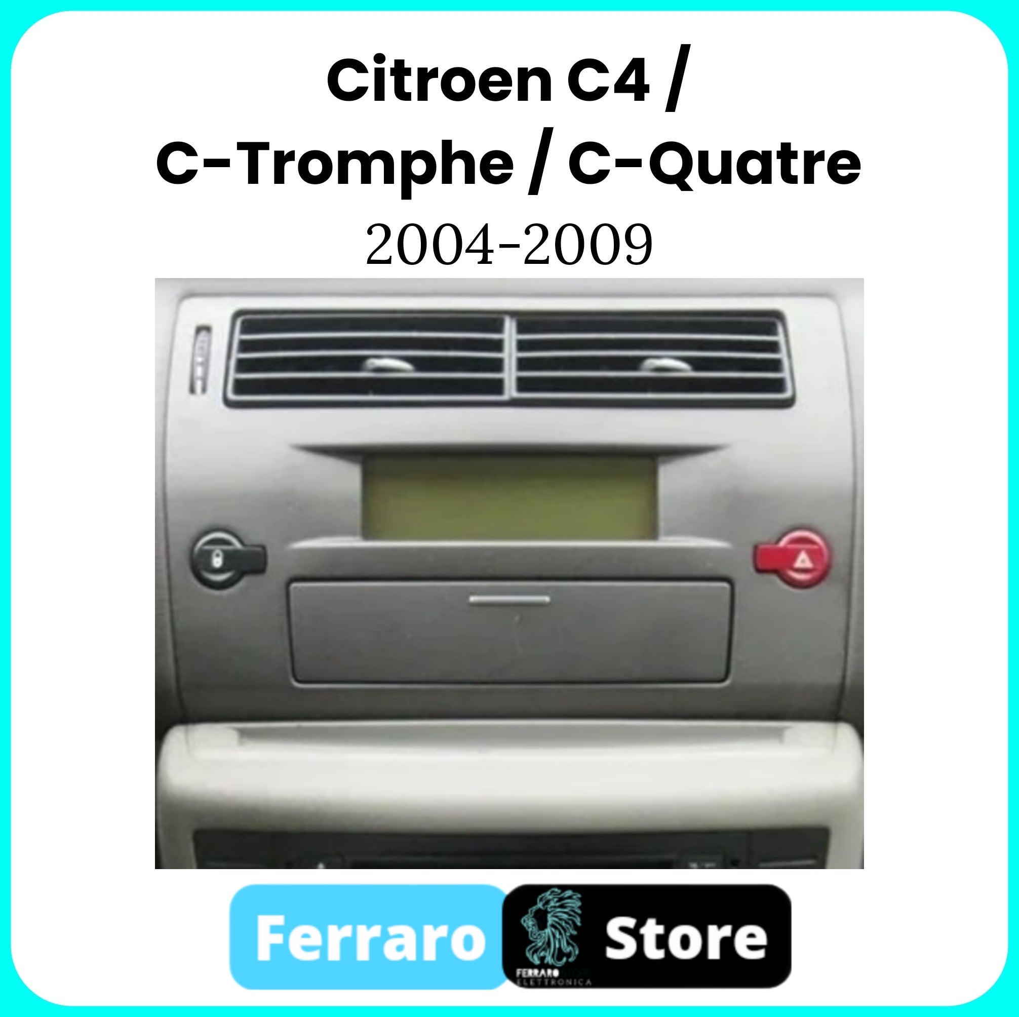 Autoradio per Citroen C4 9" | C-Triomphe | C-Quatre | 2004-2009 | Android | Bluetooth | CarPlay | Android Auto | 2GB/4GB/6GB/8GB Ram