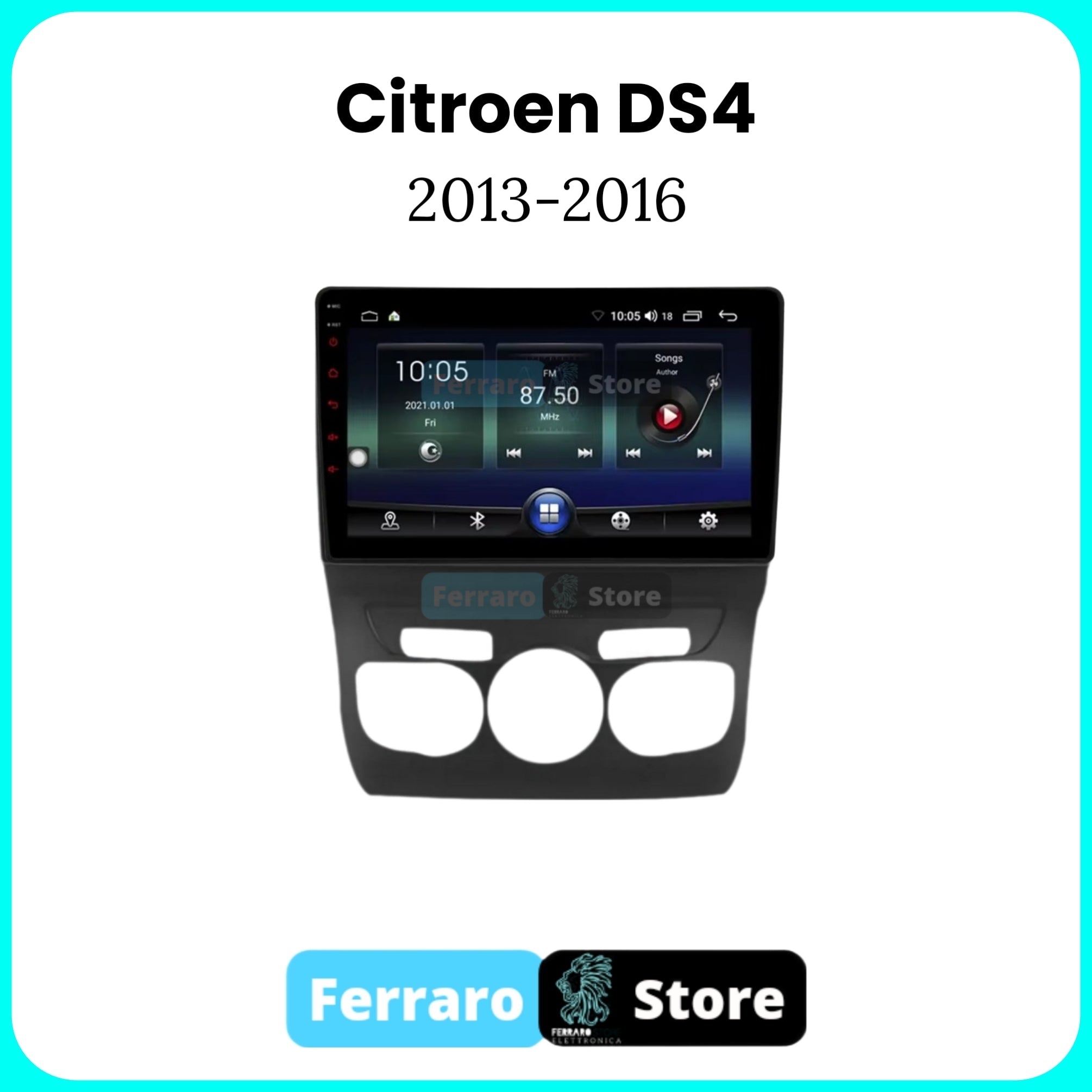 Car Radio for Citroen DS4 [2013- 2016] - 2GB/4GB, Intelligent Car System, 2Din 10.1" Inch, RDS Radio, GPS, Wifi