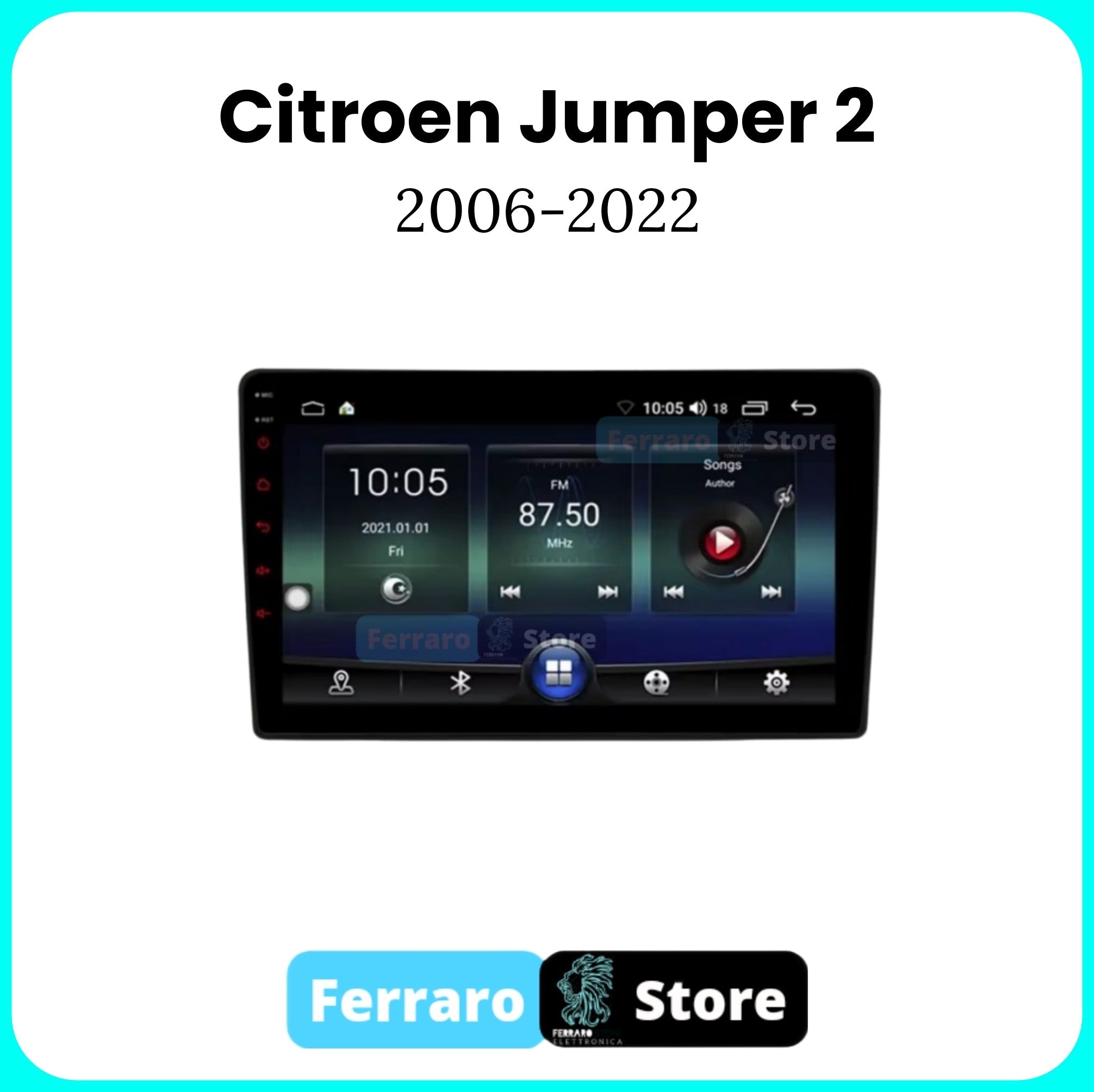 Autoradio per Citroen Jumper 2 9" |2006-2022 | Android | Bluetooth | CarPlay | Android Auto | 2GB/4GB/6GB/8GB Ram