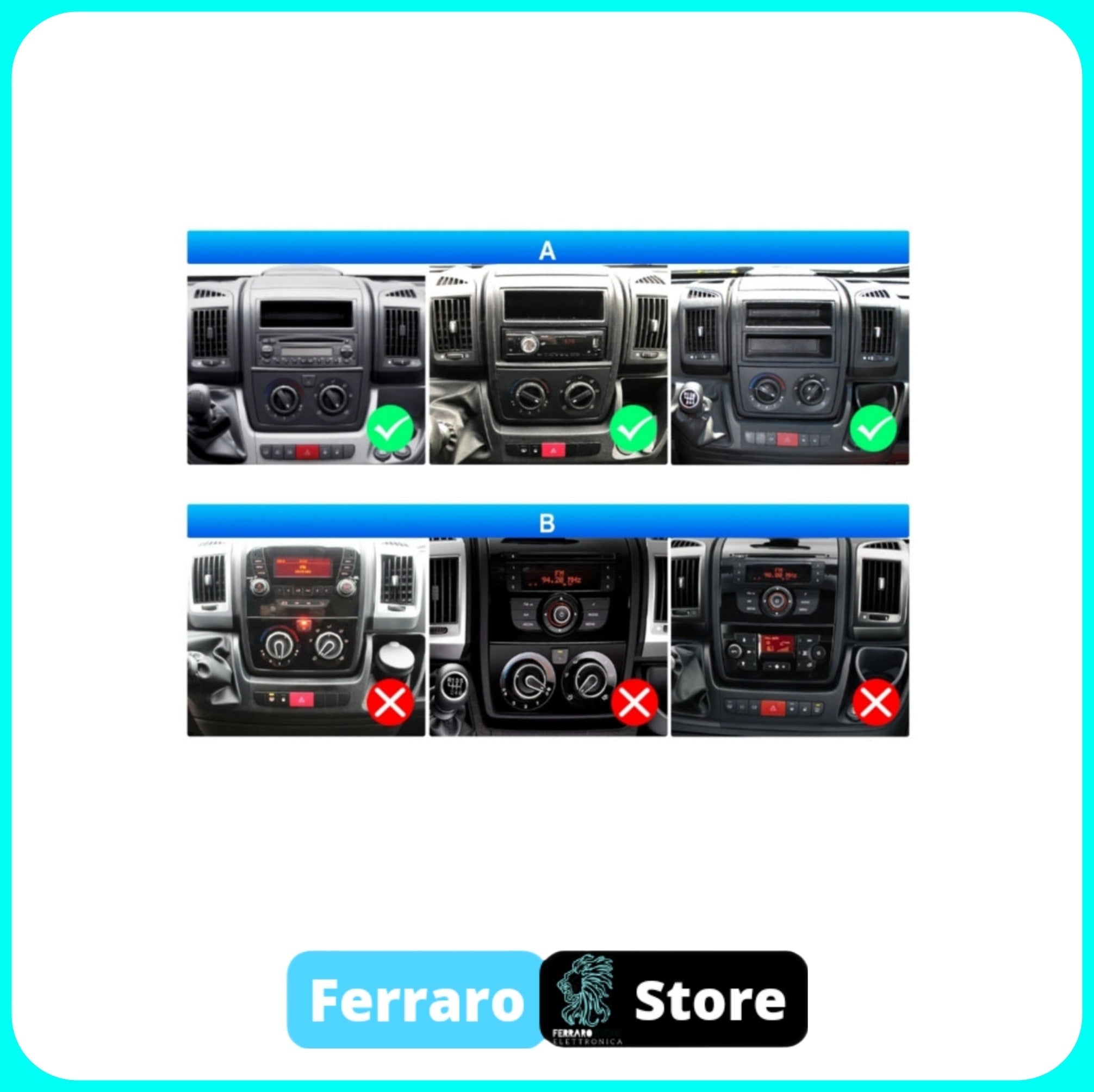 Kit Montaggio Autoradio 9"Pollici Citroen Jumper 2 [2006-2022] - Mascherina, Cablaggio Autoradio Android