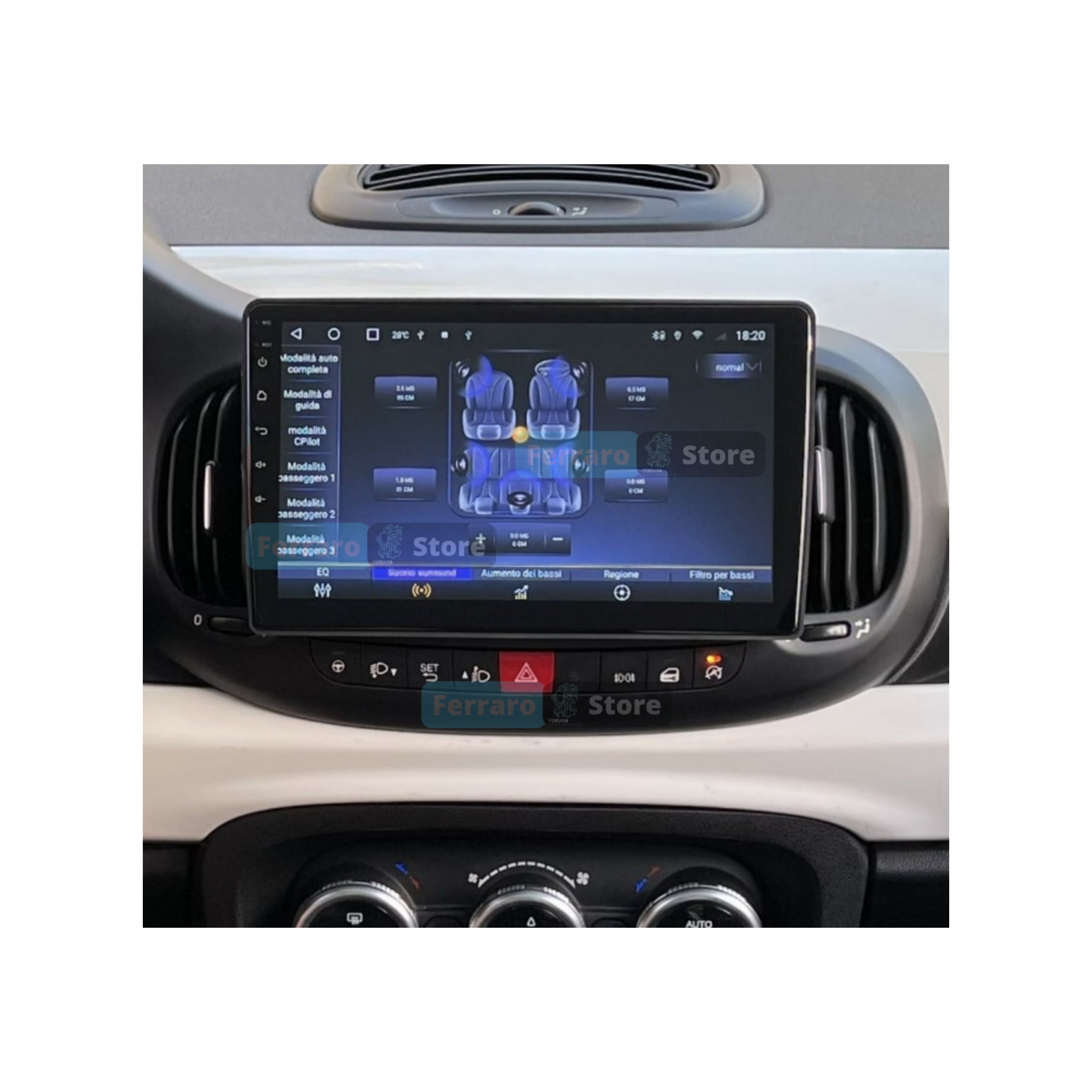 Autoradio per Fiat 500L 10.1" | 2012-2017 | Android | Bluetooth | CarPlay | Android Auto | 2GB/4GB/8GB Ram