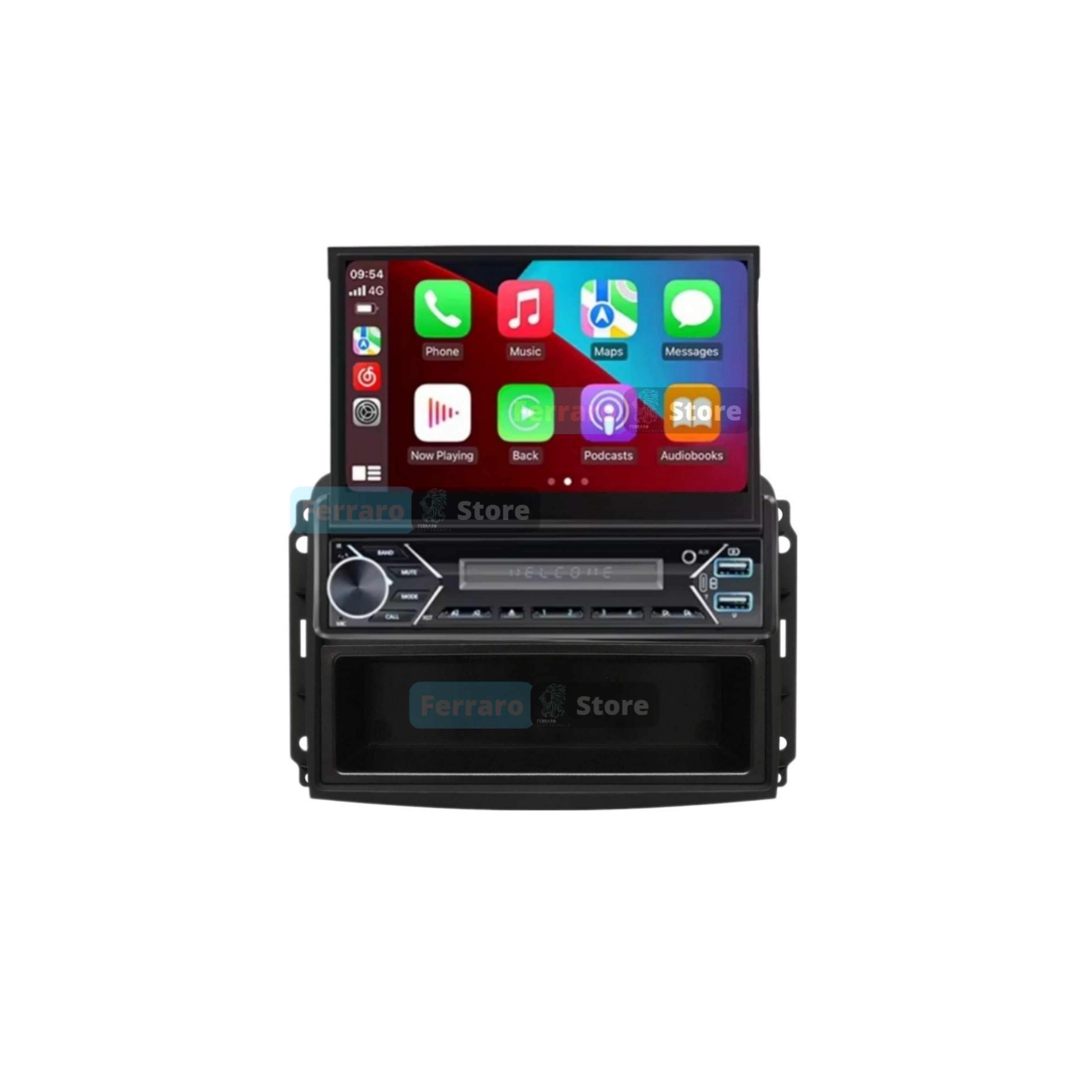 Autoradio per Fiat 500L | 2012-2017 | Android | Bluetooth | Motorizzato | CarPlay | Android Auto | 1GB/2GB Ram