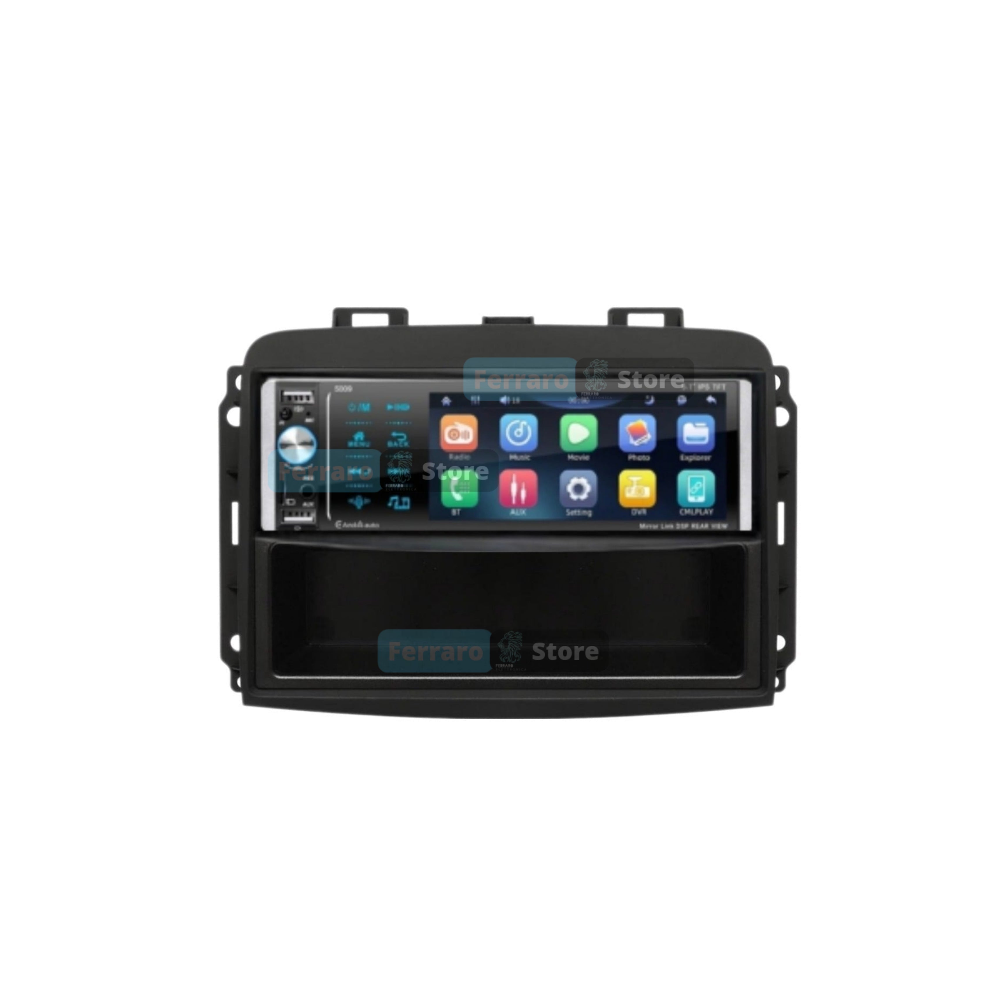 Autoradio per Fiat 500L 5.5" | 2012-2017 | Bluetooth | Radio | USB | CarPlay | Android Auto