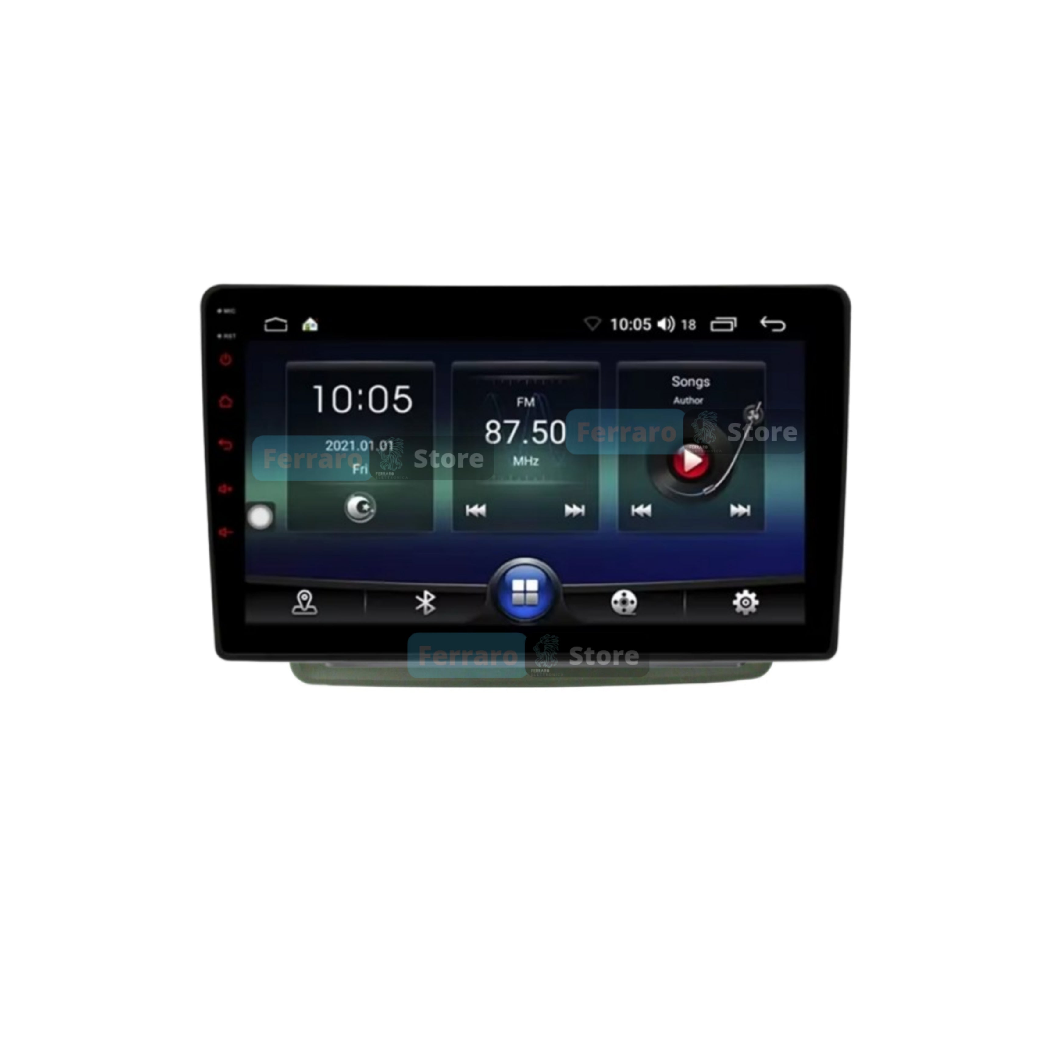 Car Radio for FIAT Panda 2nd Series [ANDROID] - 2/32GB, 1Din 9"Inch, Bluetooth, Radio, Android, PlayStore, Youtube, Navigator